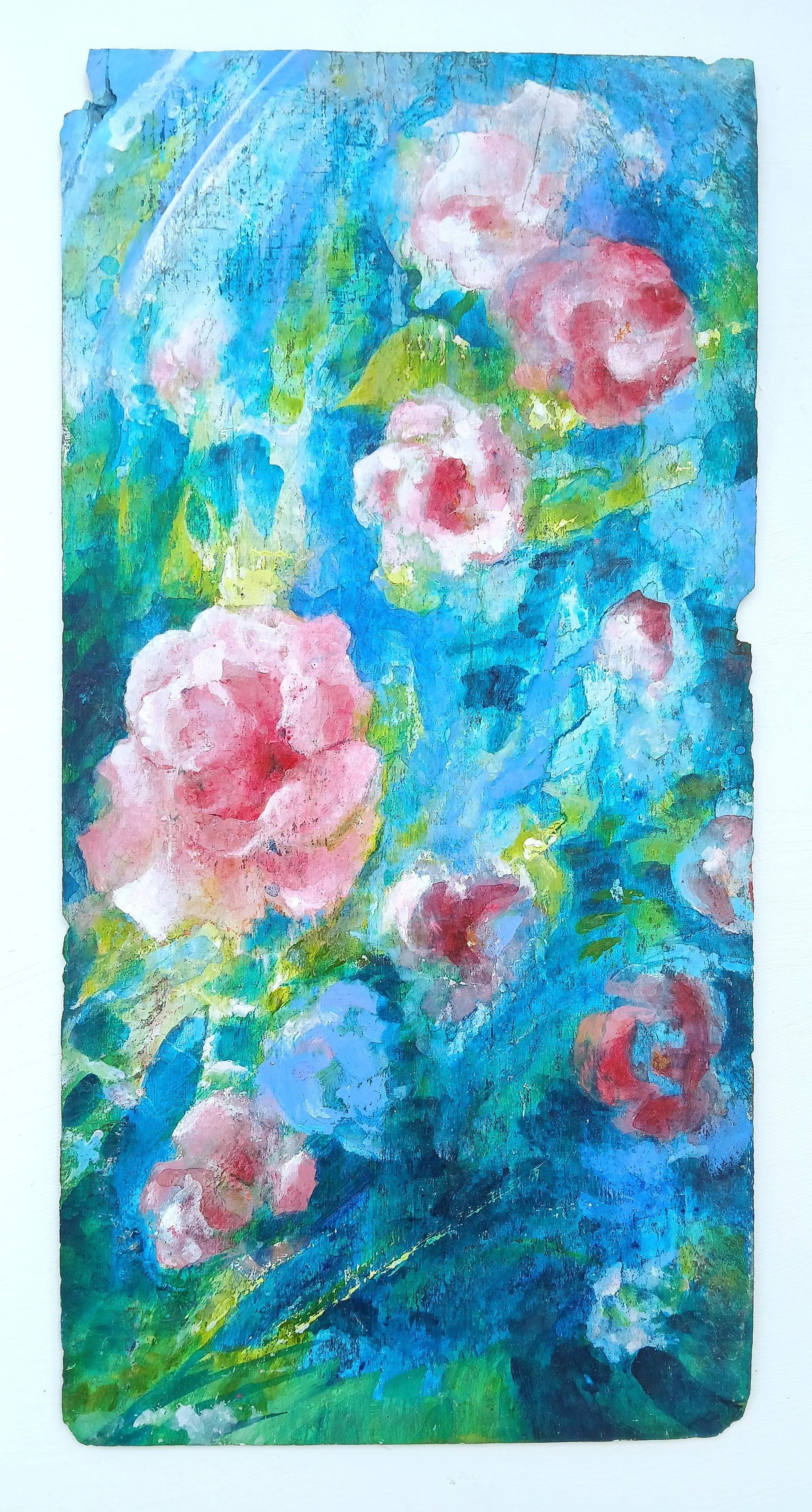 Playful Pink 2, acrylic on slate £375