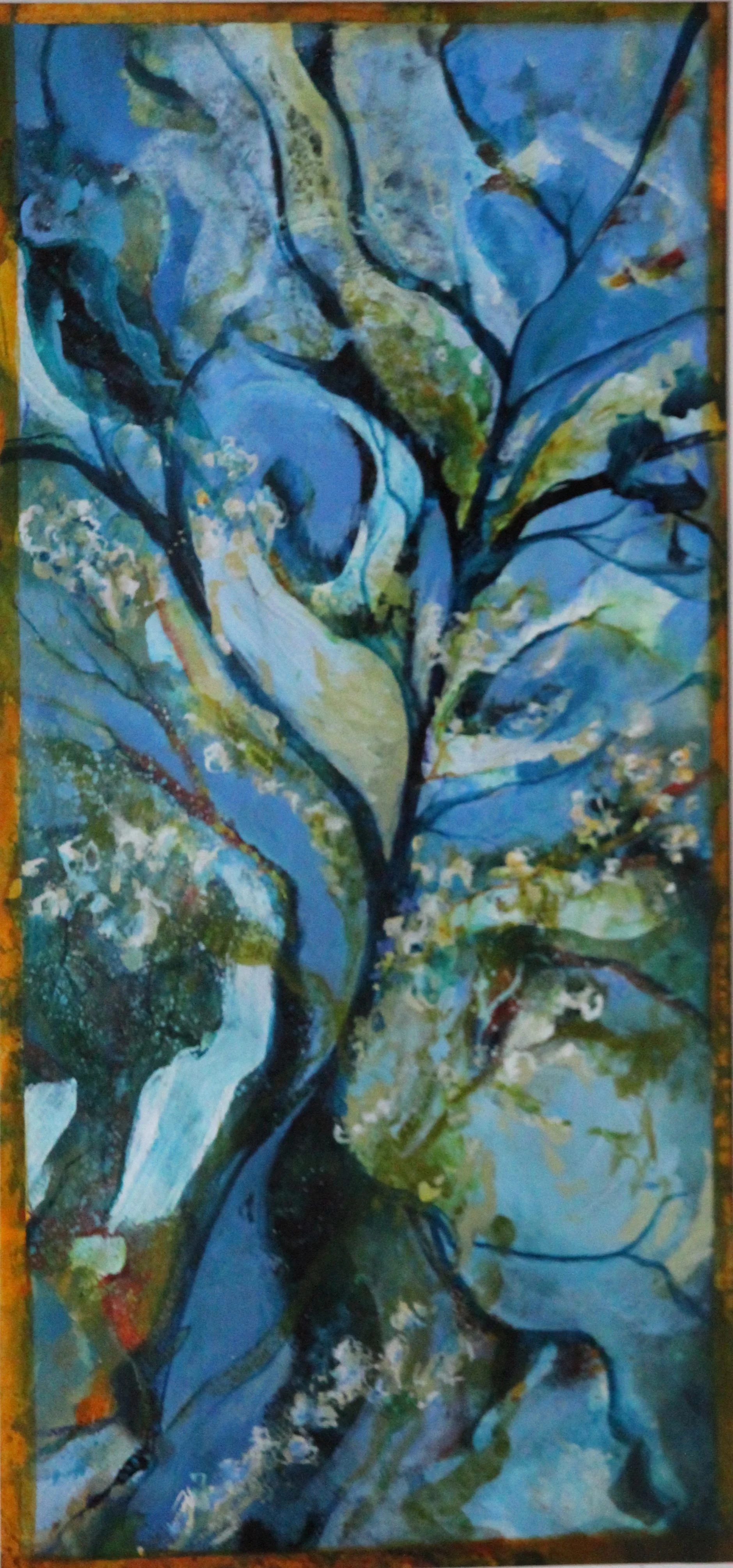 Blue Tree, acrylic and inks, £300