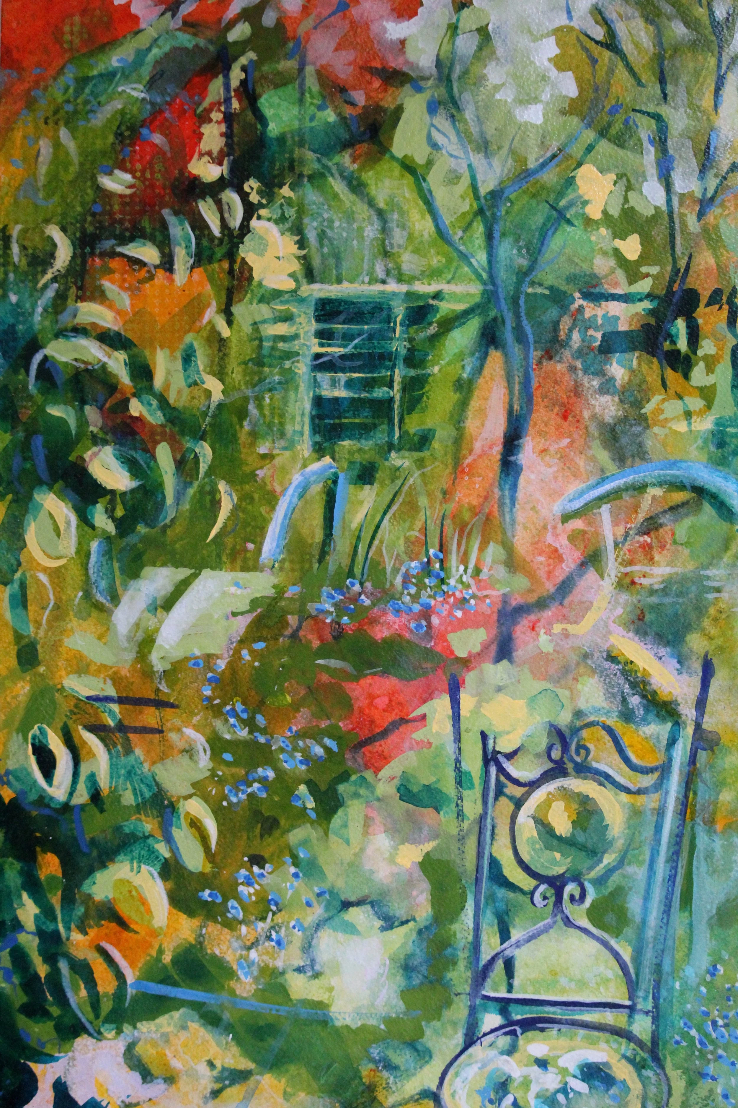 Garden, acrylic on paper £350