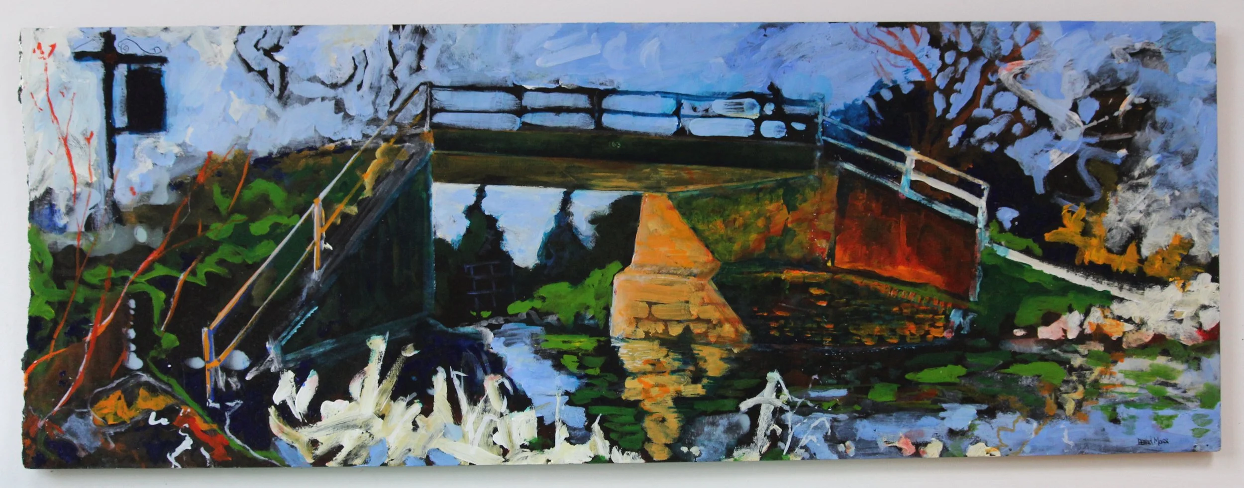 Canal Bridge, Wiltshire, acrylic on board £400