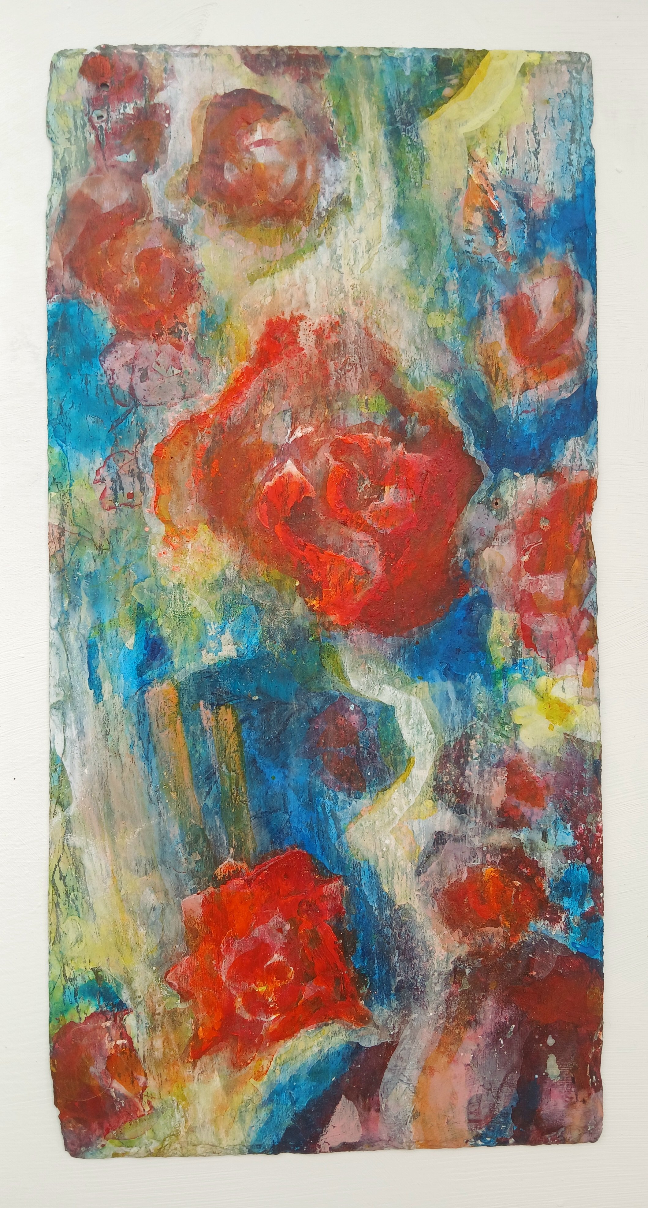 Rain Roses, acrylic on slate £375