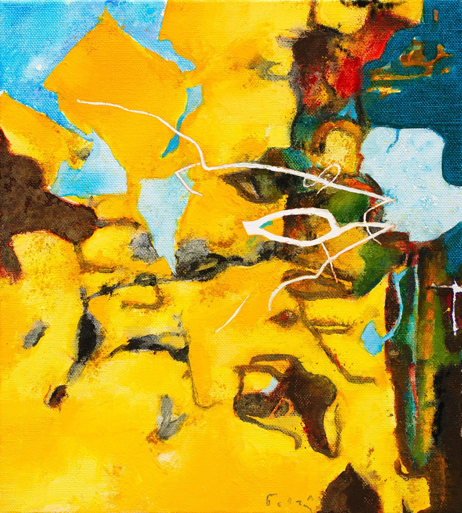 Sunrise. 2025, oil on canvas, 55х50 cm