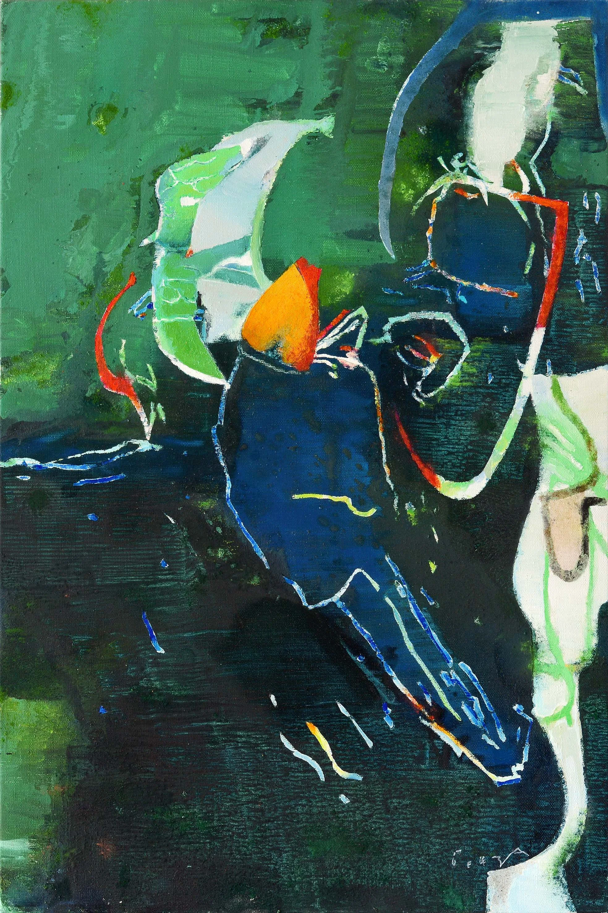 Demon of the Heels. 2023, oil on canvas, 120х80 cm