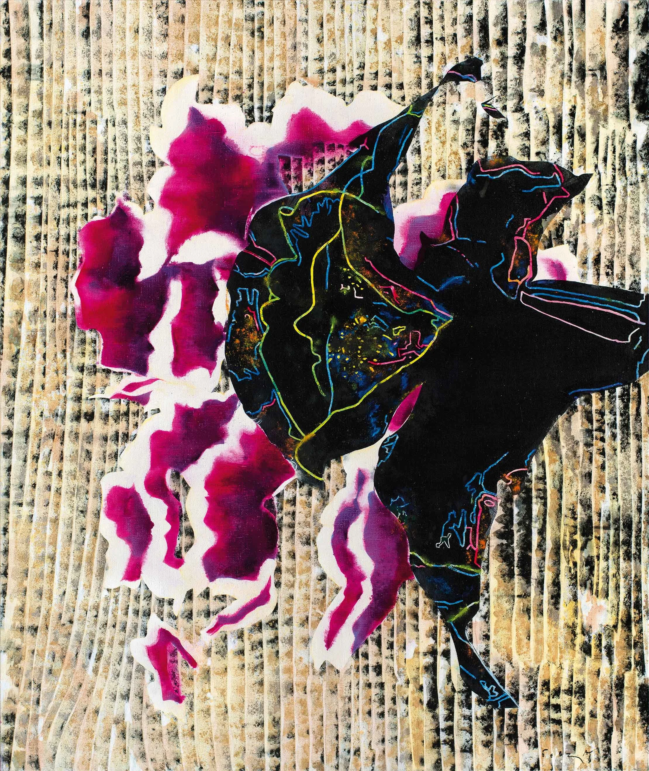 Multiversion of one's own abyss. 2021, oil on canvas, 225х190 cm