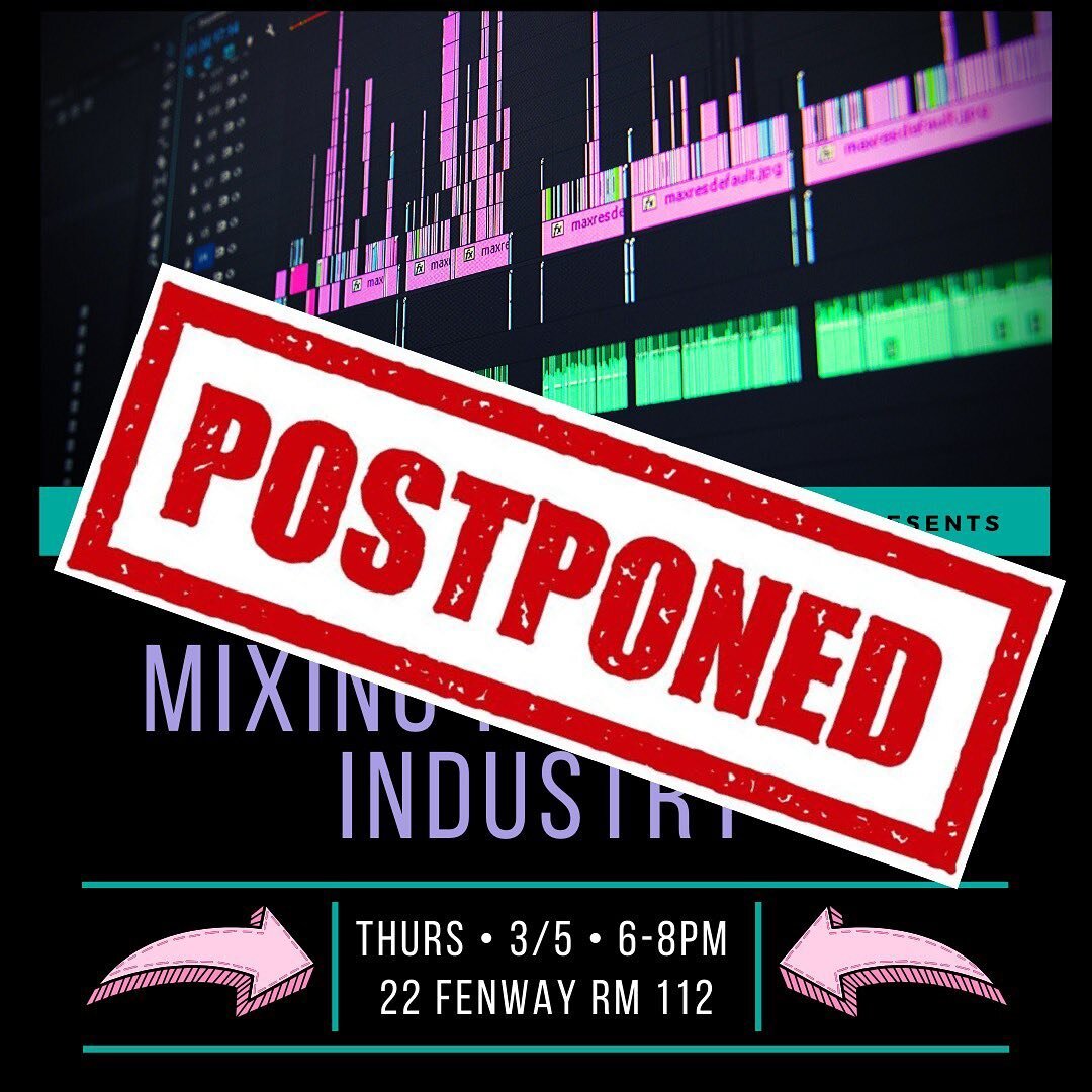 So sad but we&rsquo;ll be postponing the mixing session with Rachel! Everyone stay healthy and have a good week!!