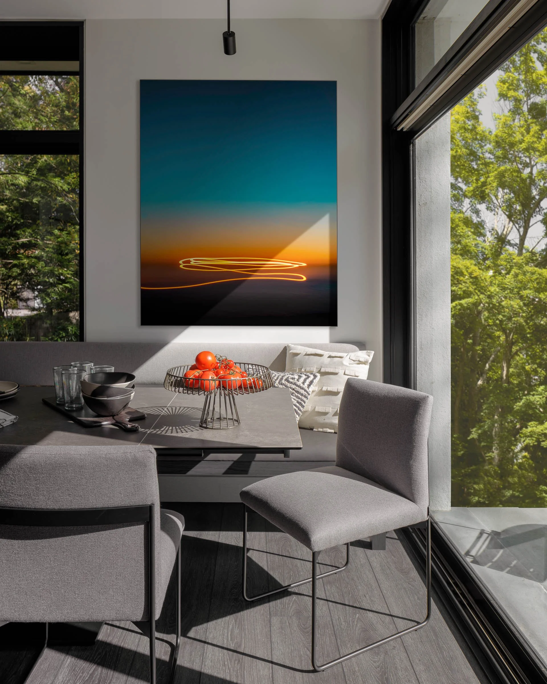 Art work on Dining Room wall