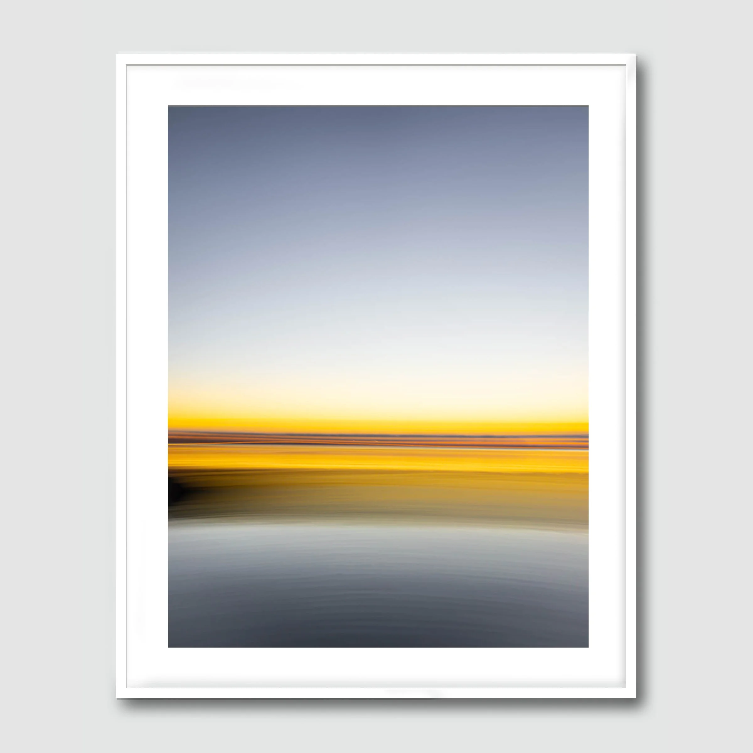 White Frame 40x50 Hahnemühle Print with white border