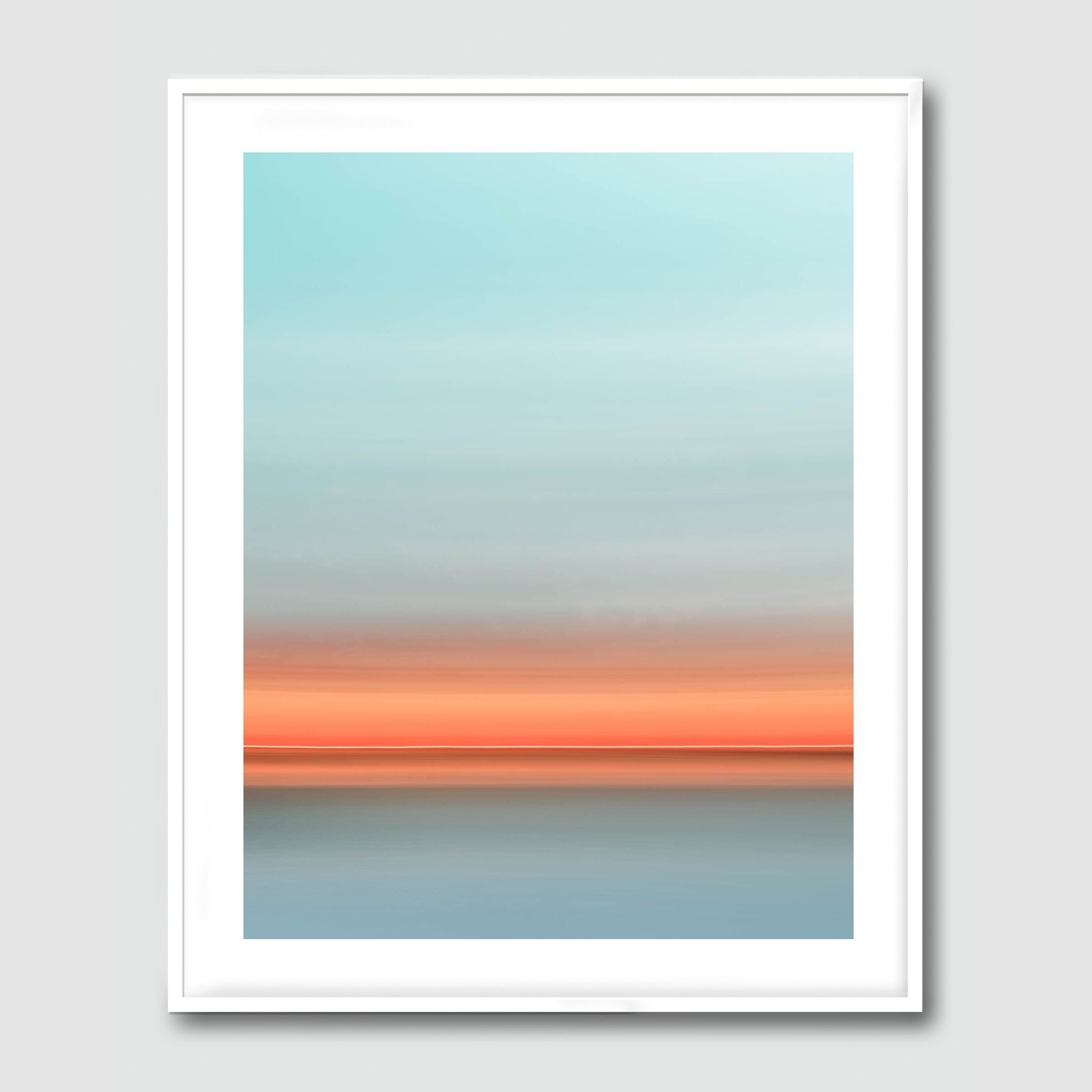 White Frame 40x50 Hahnemühle Print with white border