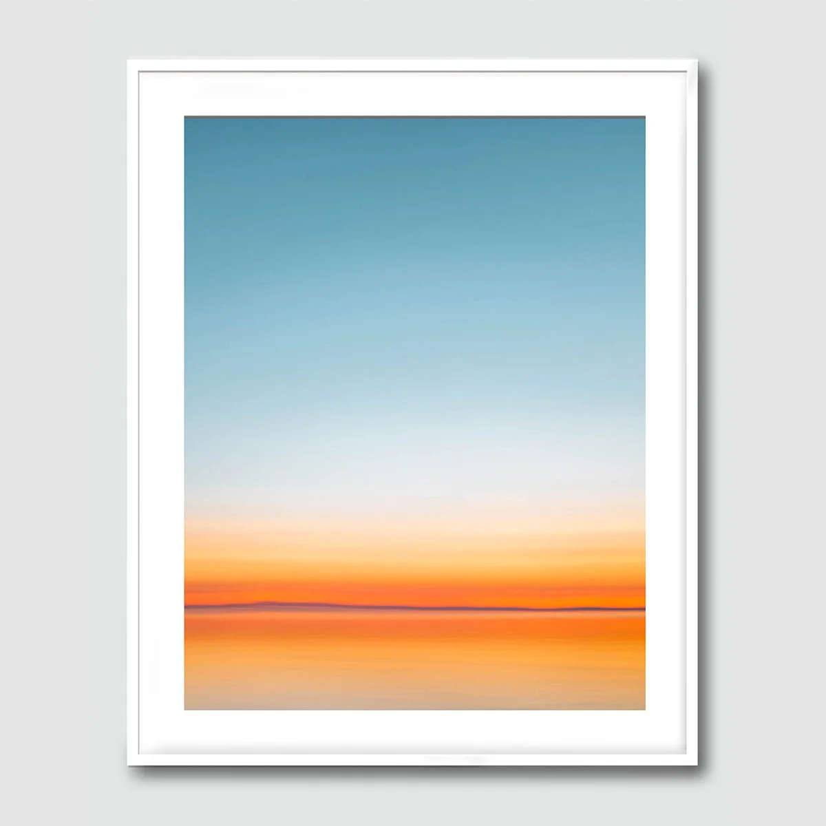 40"W x 50"H Hahnemühle Photo Rag with white border in white frame