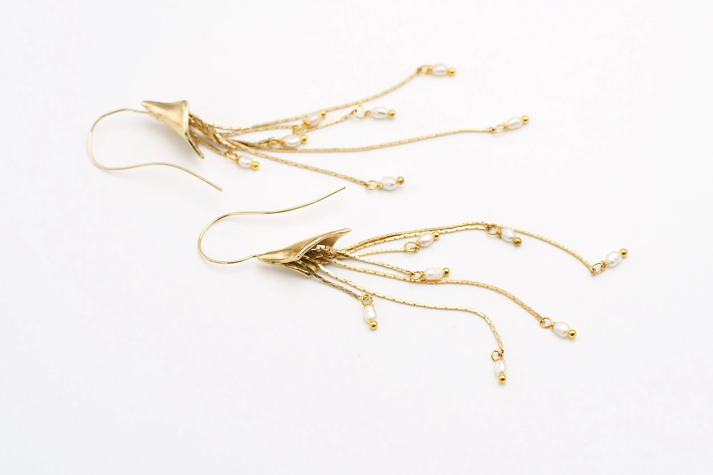 Ebb and Flow Gold Earrings