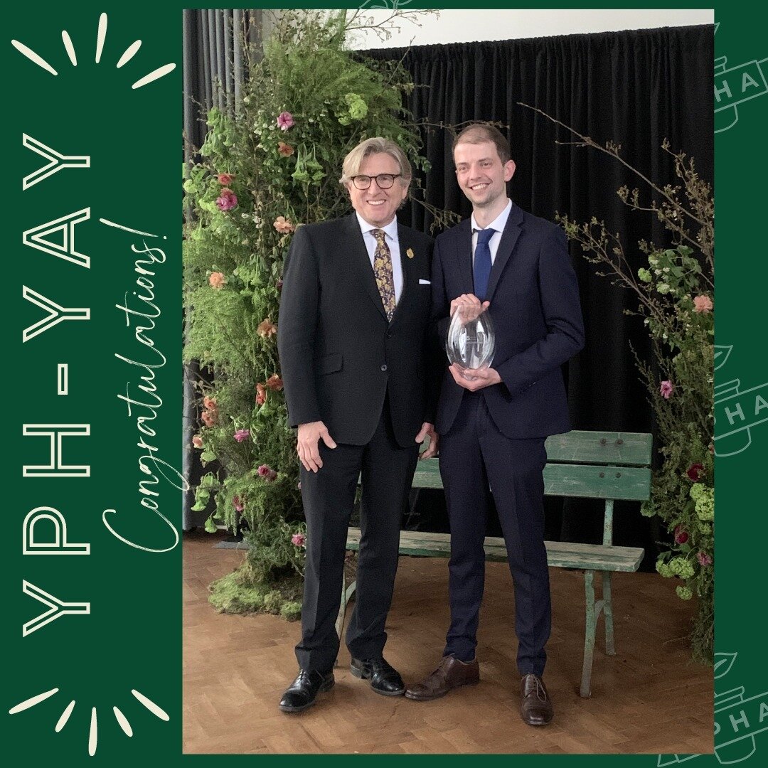 Josh Egan-Wyer @josh_pershorehort , Head of Horticulture at Pershore College and YPHA member, receives the Roy Lancaster Award from the RHS at their People Awards! 🎉⭐
We want to celebrate our members, so if you want to share your or your friend's ac