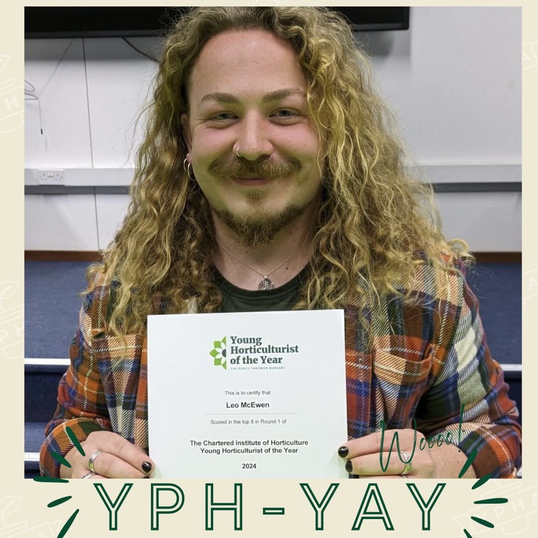 🌿Leo McEwen places in the top 8 of the South East regional finals of the Young Horticulturist of the Year competition!🎉 We want to celebrate our members, so if you want to share your or your friend's achievements in the industry take a look at our 