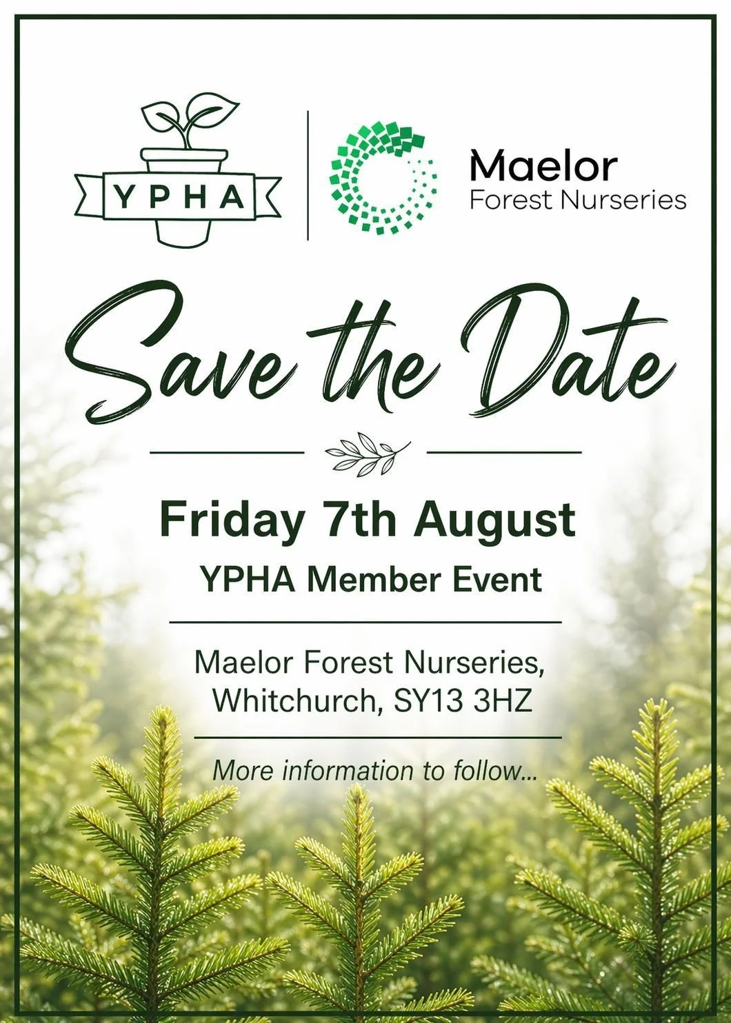 Exclusive YPHA Member Event at Maelor Forest Nurseries