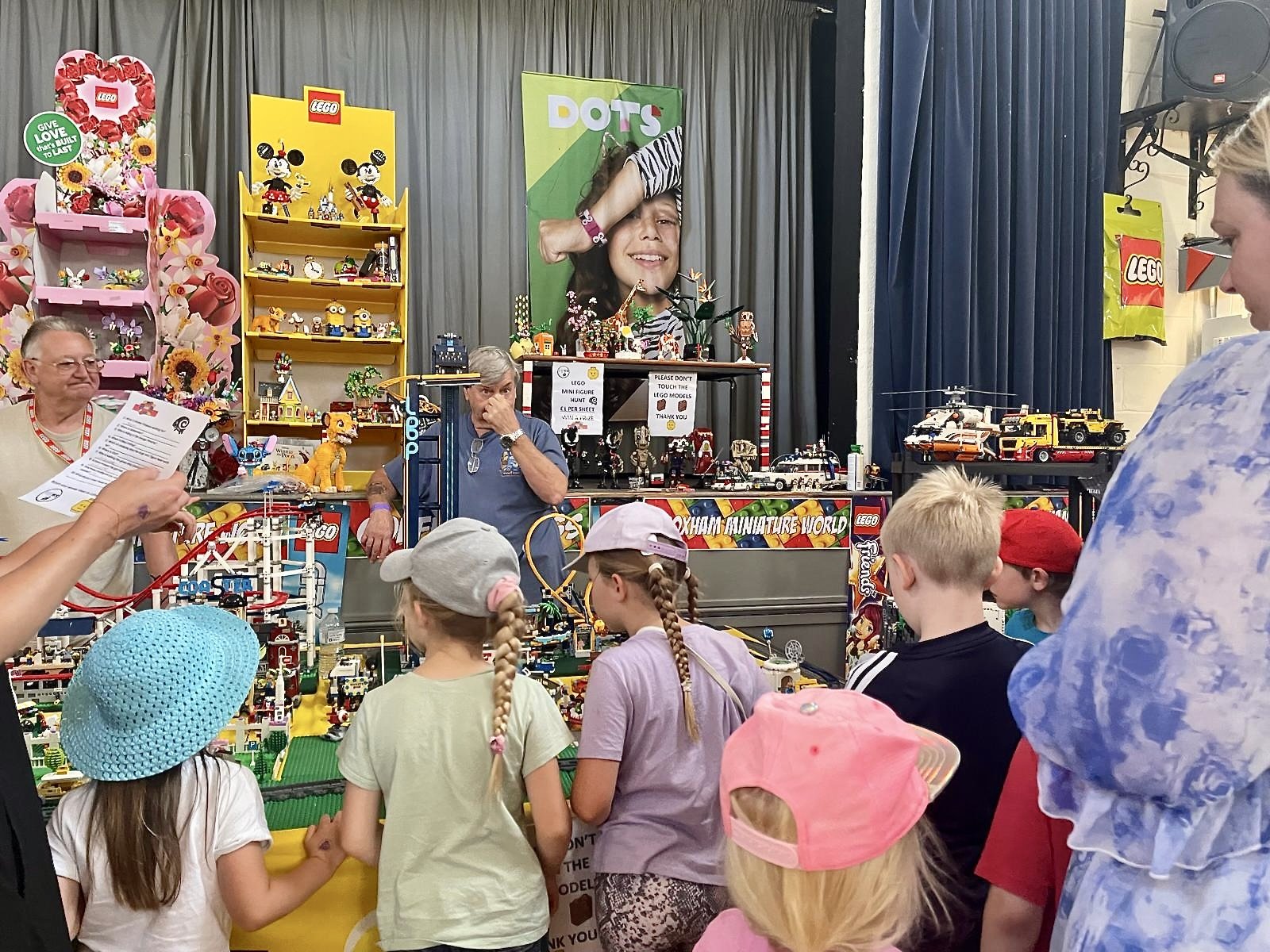 Children viewing the Lego