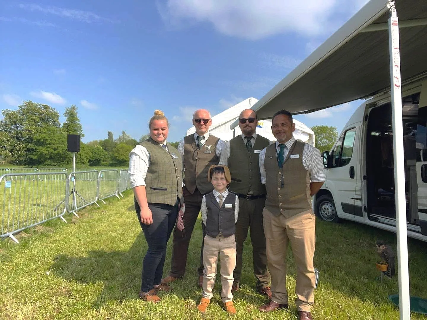 The K & H Falconry team who will be performing in 2025.