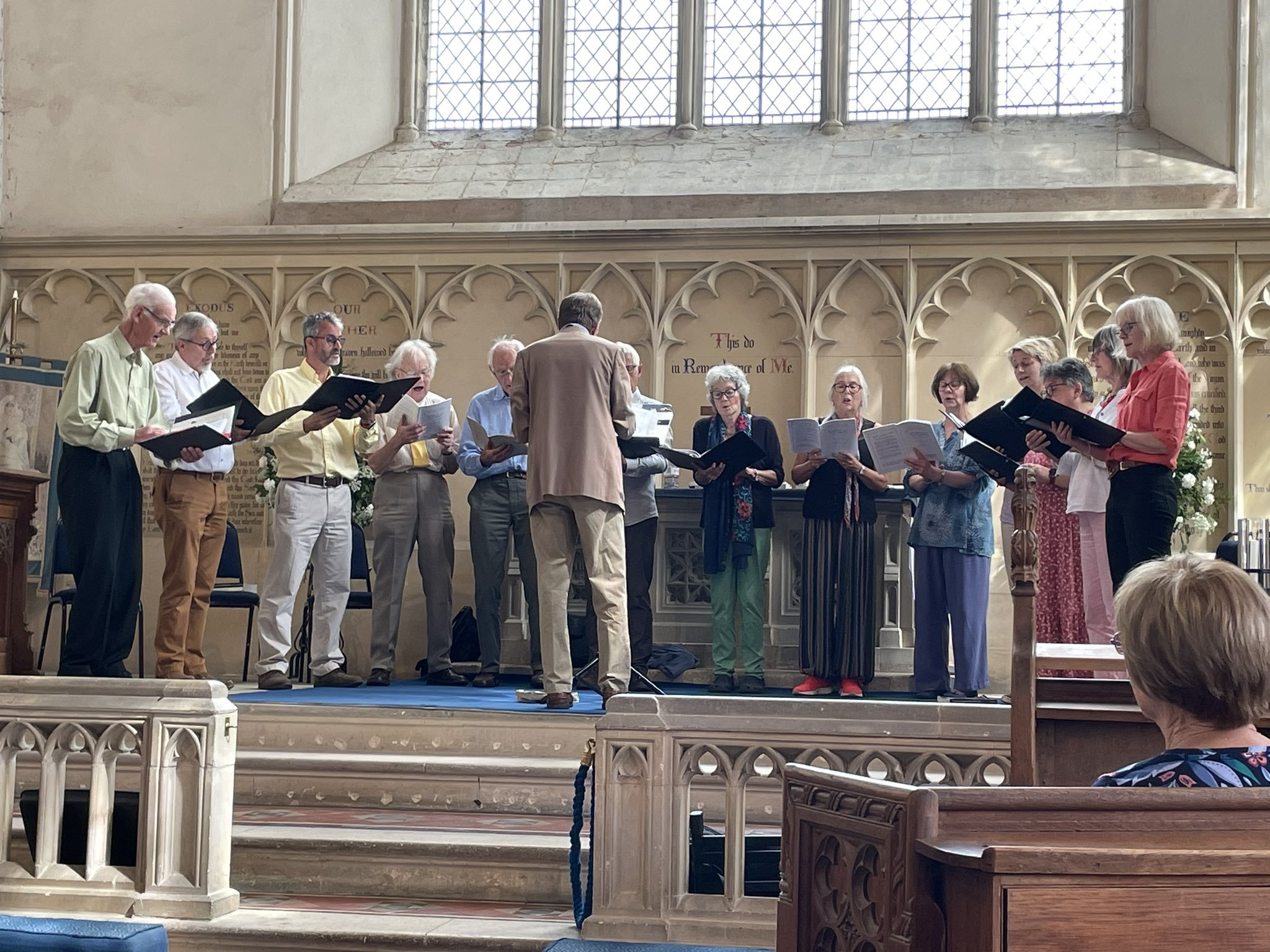 Worstead Choir singing in the Church