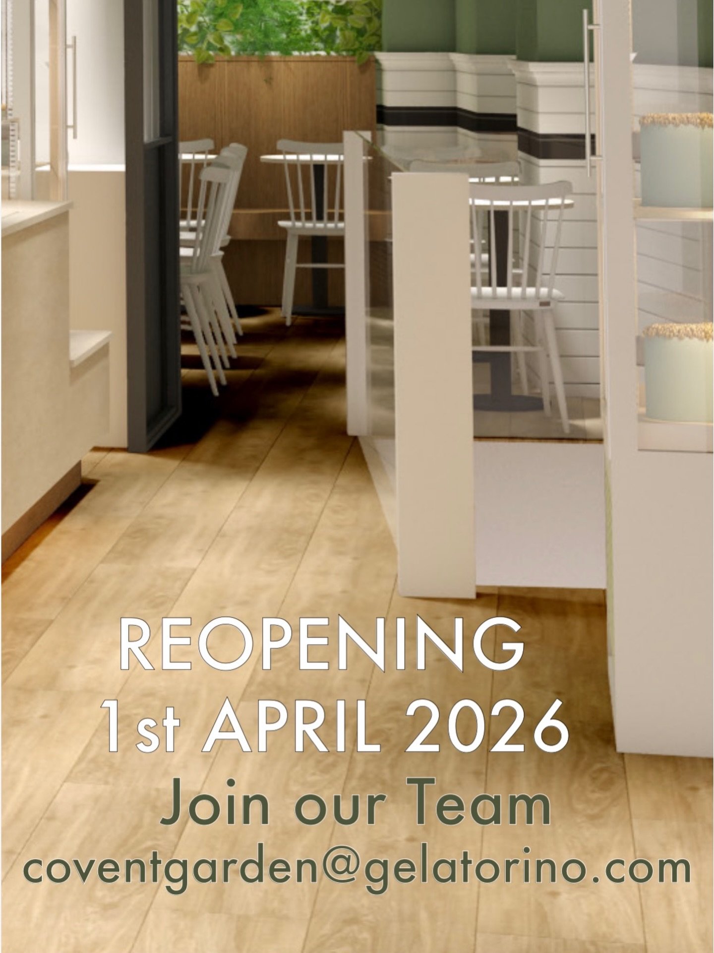 ✨ Something new is coming at Gelatorino ✨ 

To create an even more beautiful experience for you, Gelatorino will be closed for renovation from March 9th to March 31st. 

We are working behind the scenes to transform our space and make it even more sp