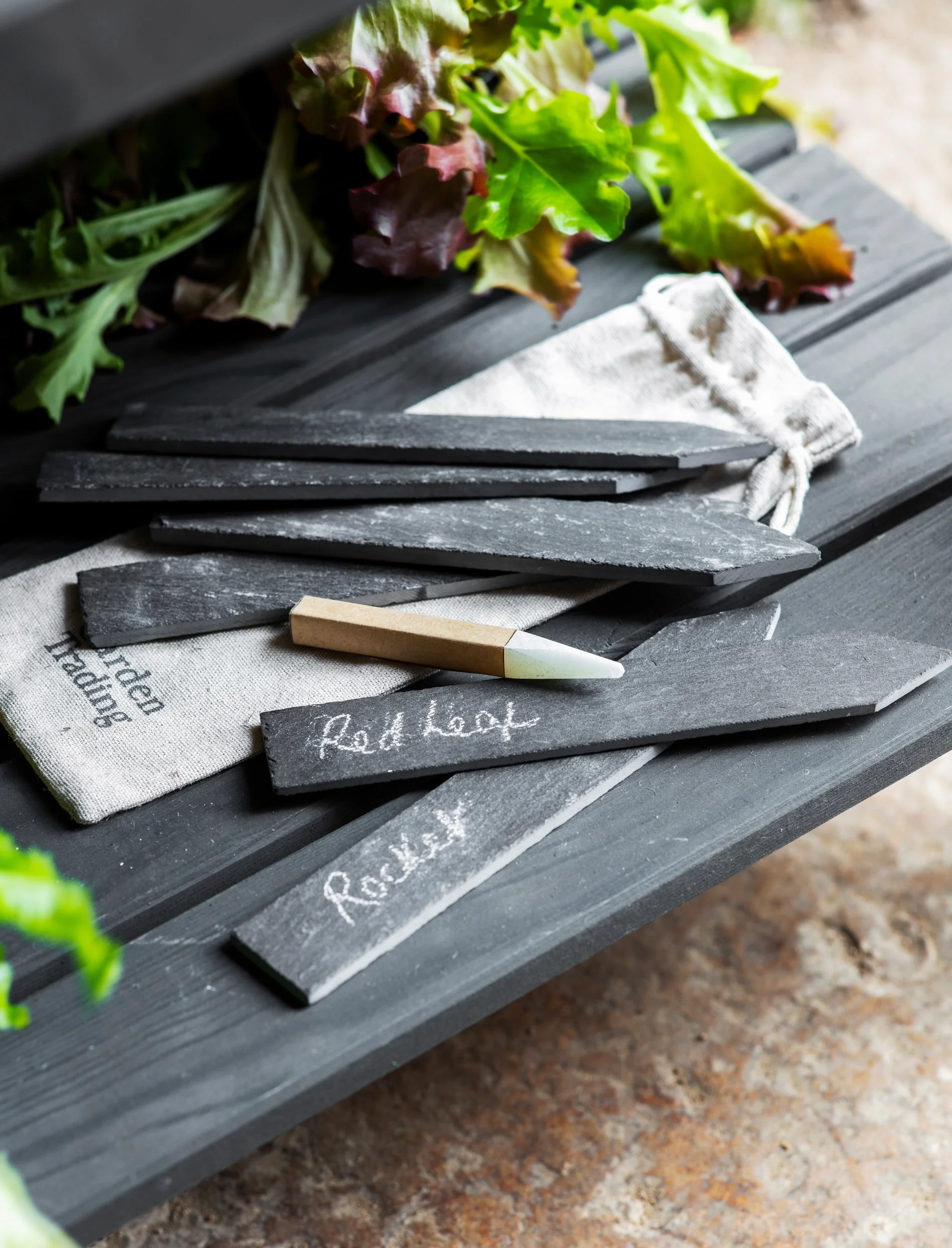 Classic Slate Plant Tags - Set of 6