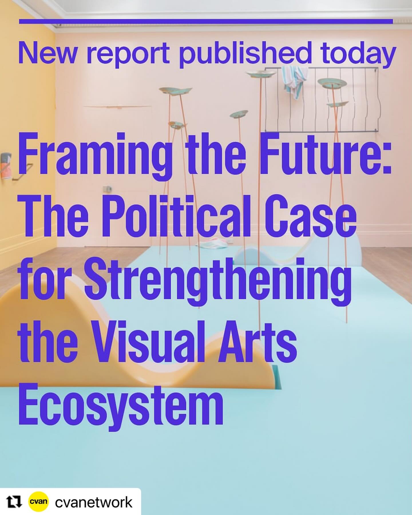 Huge congratulations to everyone involved with this critical piece of work. πππ
However your life intersects with the visual arts this report will be relevant to you-
NEW REPORT OUT TODAY!
Framing the Future: The Political Case for Strengthenin