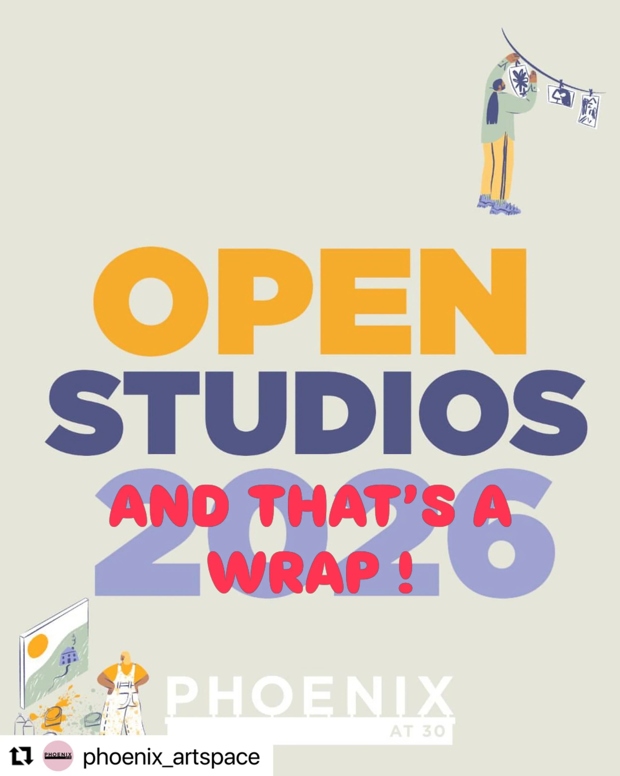 And that&rsquo;s it ! Thanks to all of the generous, talented artists who opened their doors over the weekend, to the fantastic office and cafe team, and volunteers, who work so tirelessly to welcome the 100s of visitors, to our sponsors @cassart1984
