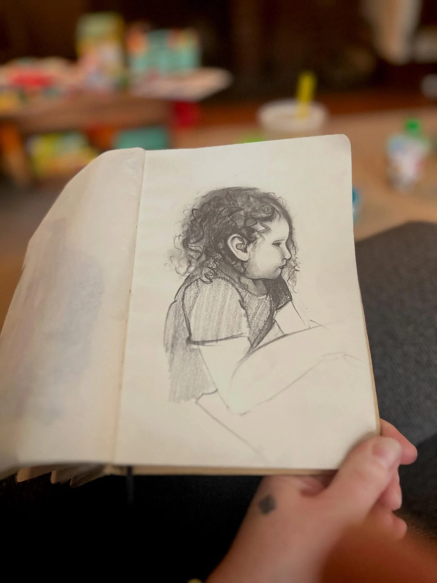 Art is labor. Labor is learning. Practice makes better.
#sketch #sketchbook #study #portraitstudy #fromlife #graphitesketch #graphitepencil #woodlessgraphite #lifestudy #daughter