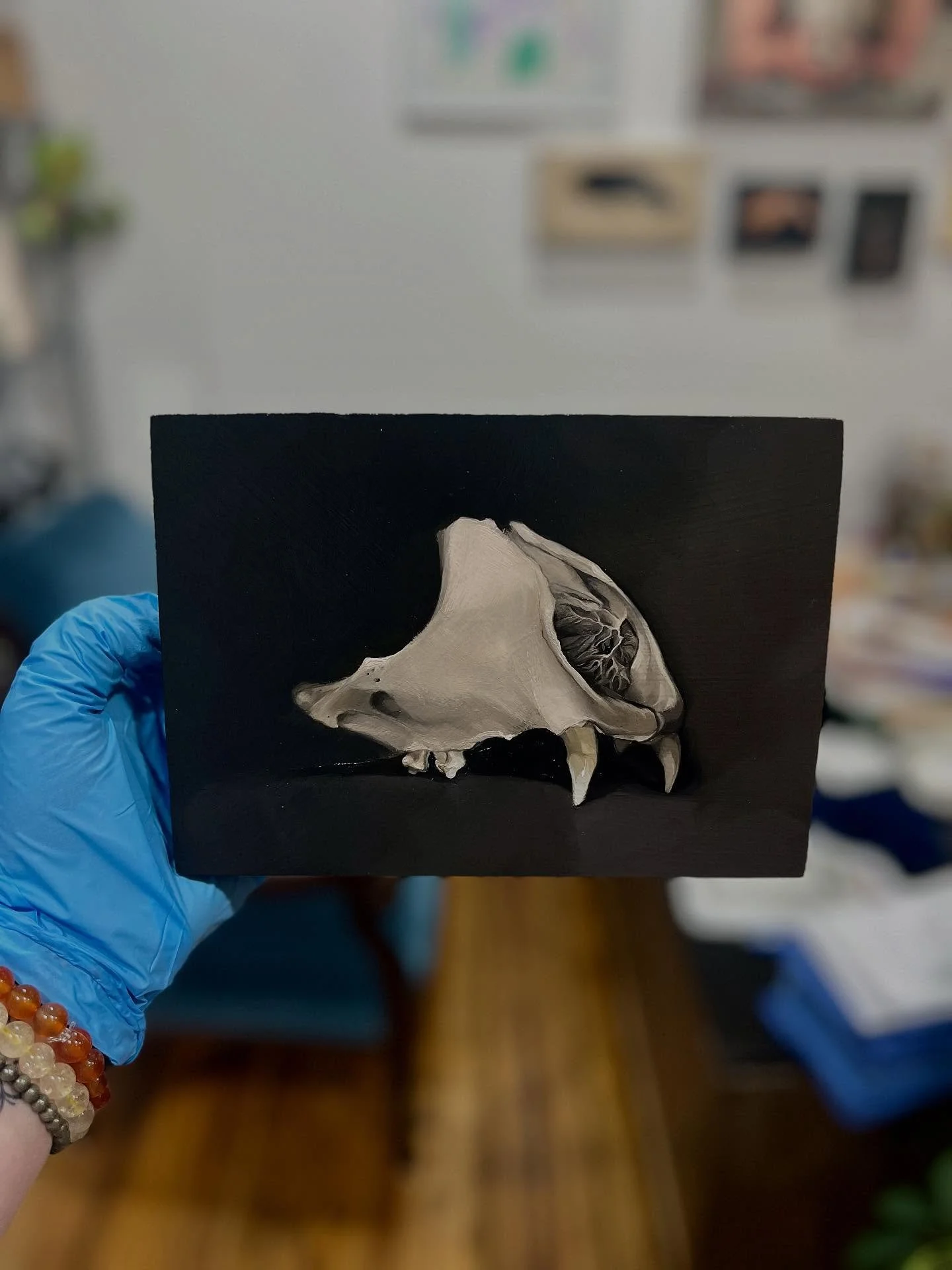 Seal skull, oil on panel, 5&rdquo; x 7&rdquo;, $200

Will be available for sale at @greylockworks #gworksFESTIVE happening on Saturday, Nov 22. 

#oilonpanel #animalskull #skullpainting #mementomori #lifeanddeath #stilllife #stilllifepainting #fromli