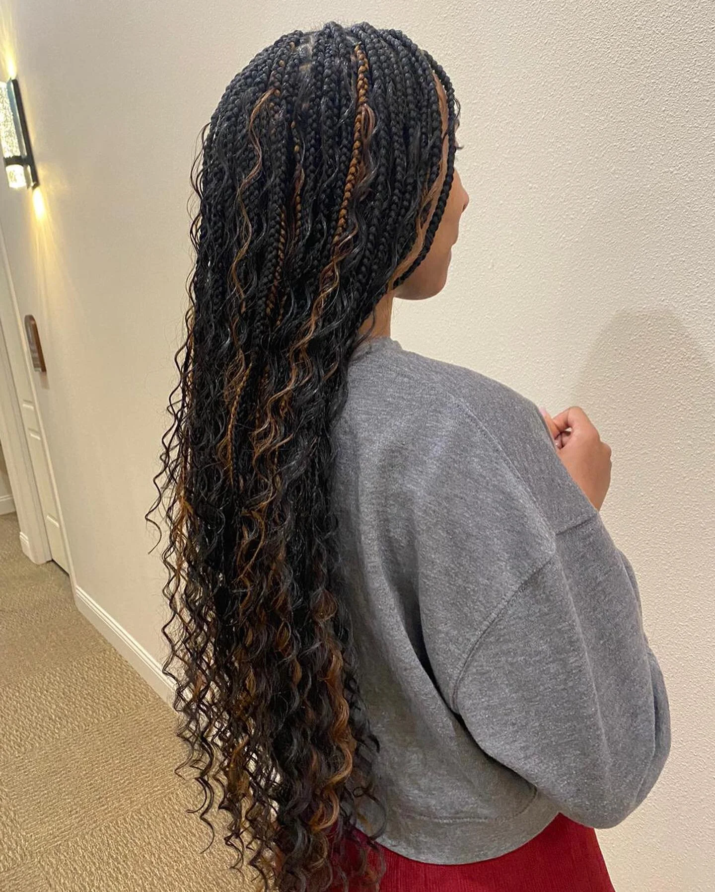Boho/goddess Knotlessbraids on a cutie 🥰 Appointments available!! #hygbraiding #hygwoman #bohoknotlessbraids #goddessknotlessbraids #goddessbraids #goddessbraidsdallas #bohoboxbraids #goddesslocsdallas #knotlessboxbraidsdallas #dfwknotlessbraids #da