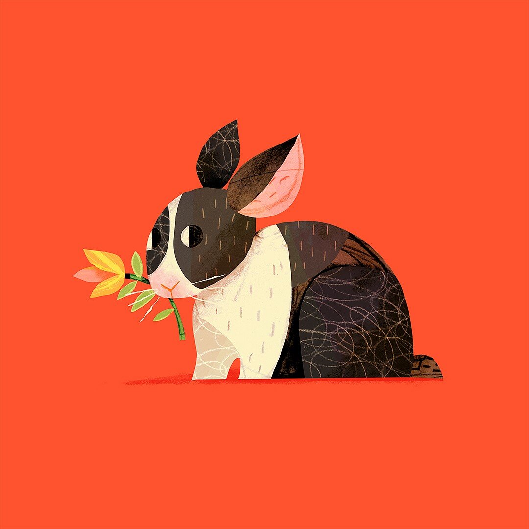 Happy #yearoftherabbit ! 🐇

A tiny rabbit I drew this afternoon before work. I won't have a lot of time/motivation for personal art in the next few weeks, so I wanted to leave something cute here :)

Gave myself 30/40min timer and a bunch of texture