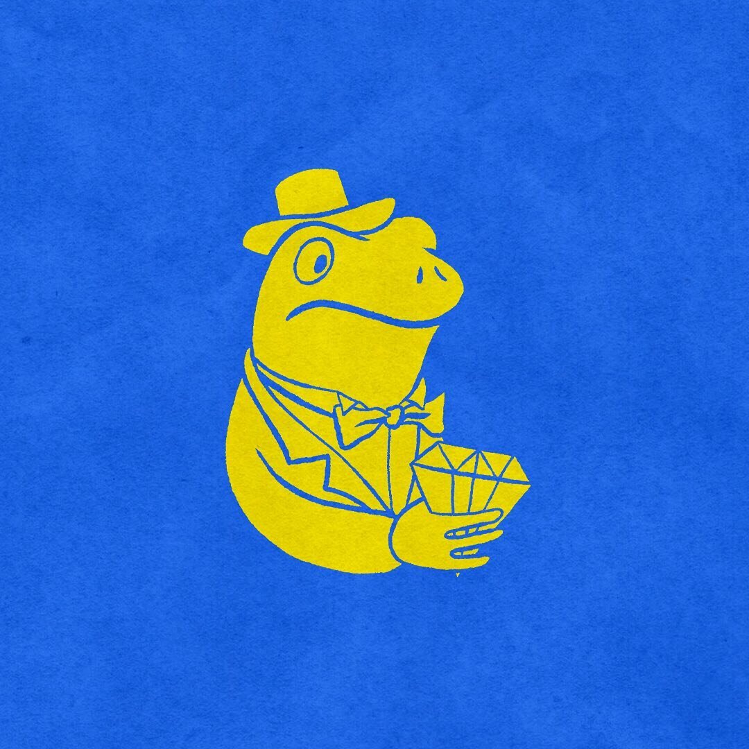 🐸luxurious🐸
.
.
.
#frogsofinstagram #illustration #texture
