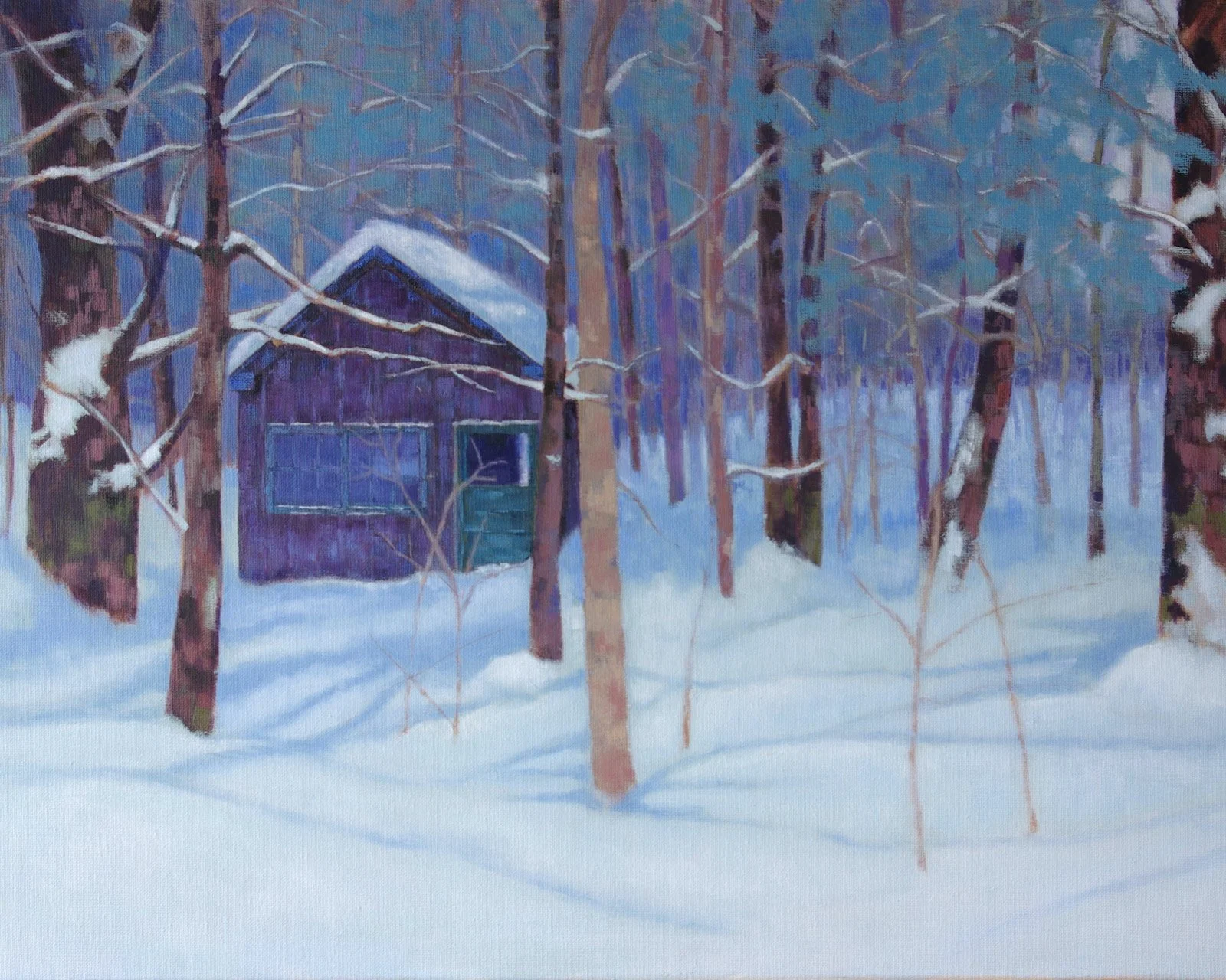 Snowed In
18 x 24 inches - Custom Framed Oil Painting on Canvas