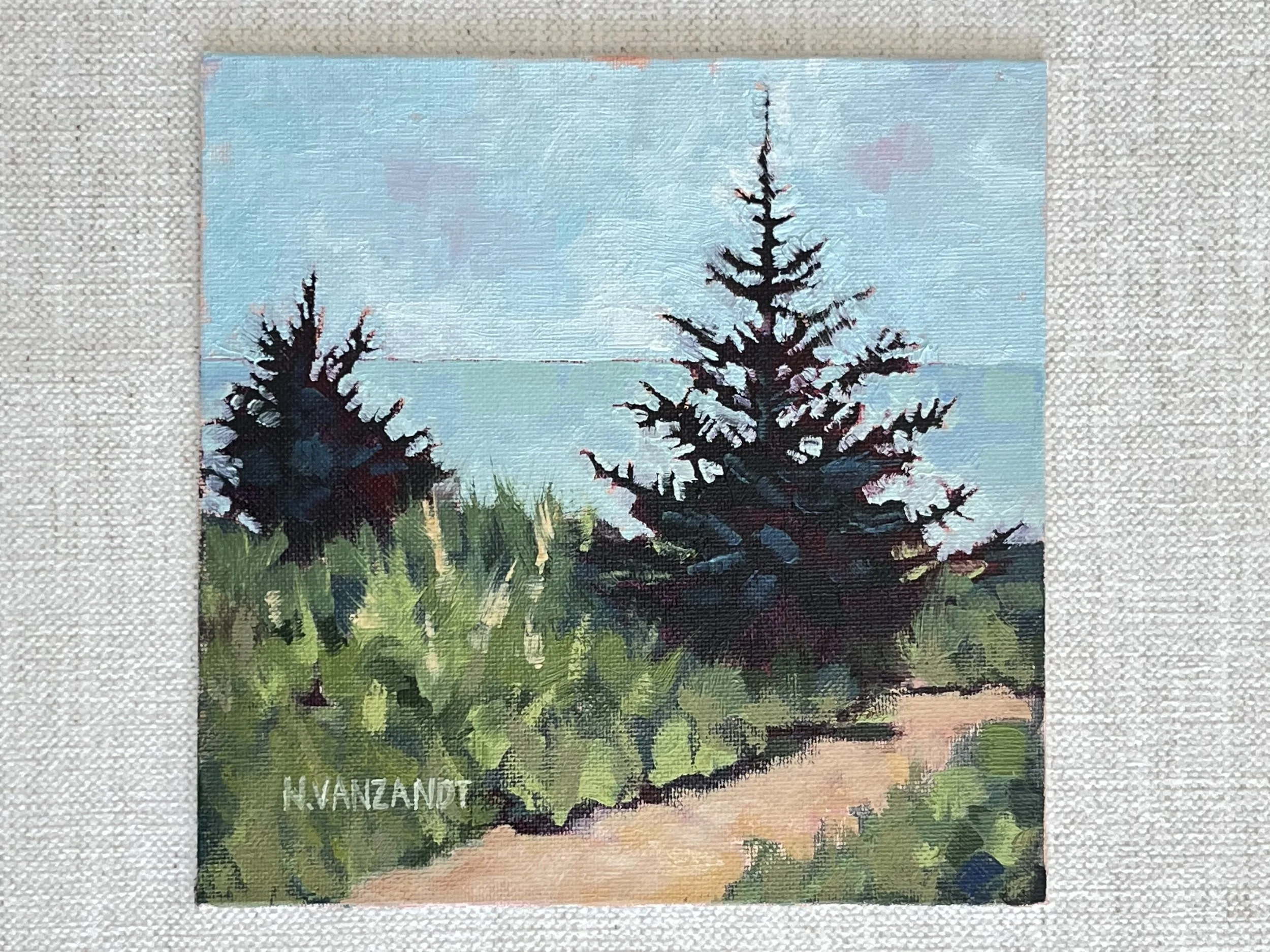 Monhegan Pines - 8 x 8 in
