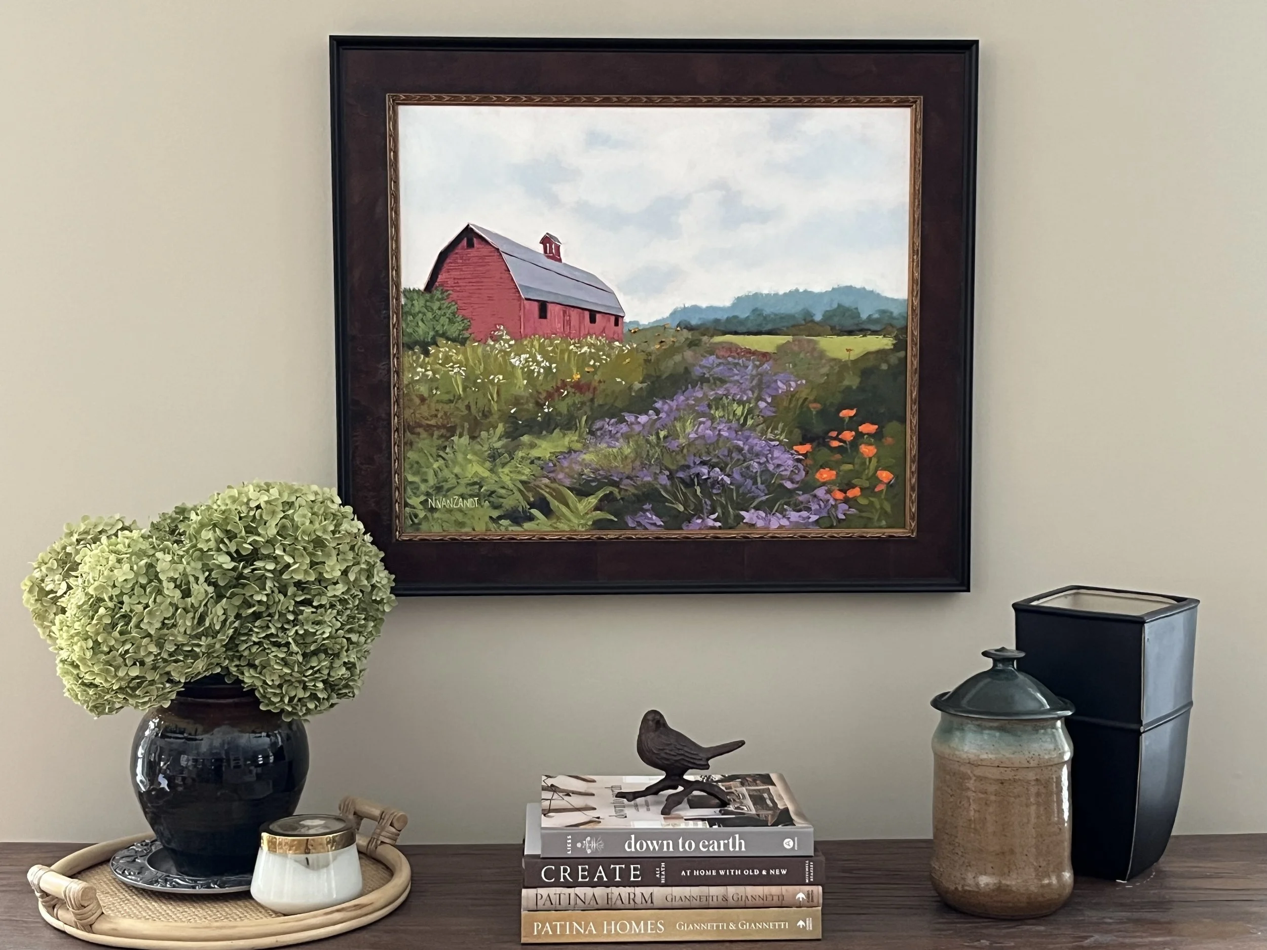 Framed Original VT Flower Farm.jpg