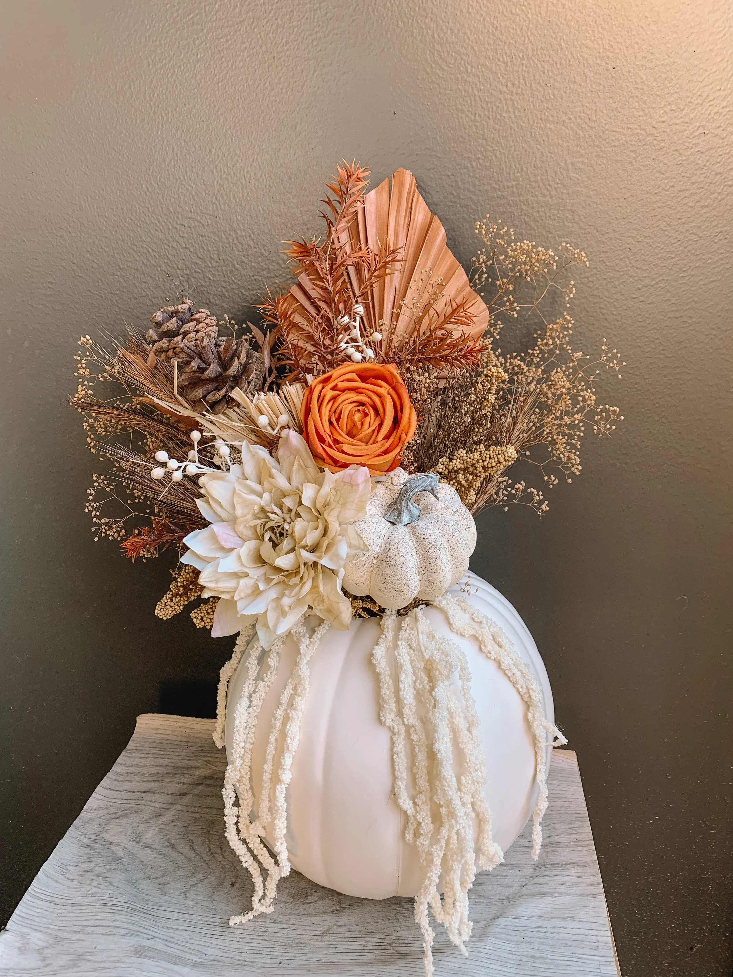Pumpkin Floral Arrangement (Customizable)