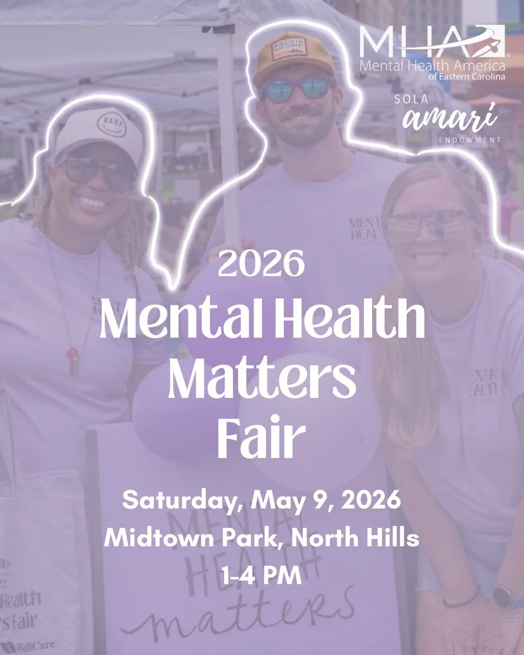 Mark your calendars for this year&rsquo;s Mental Health Matters Fair!

The fair brings together mental health professionals, local businesses, community providers, and artists&mdash;all working together to support well-being. Come connect, get inspir