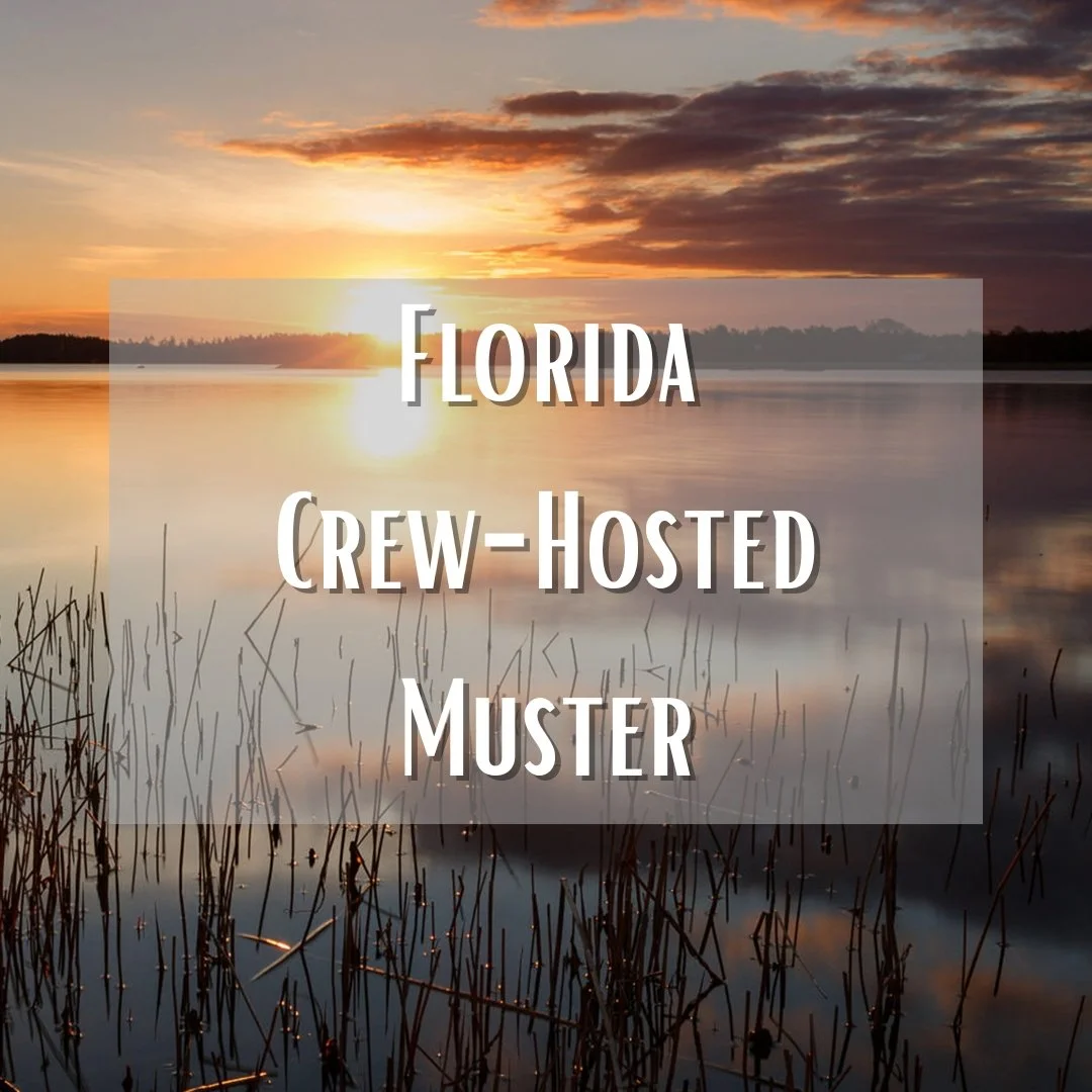 sunset at a lake with reeds - Florida crew-hosted muster