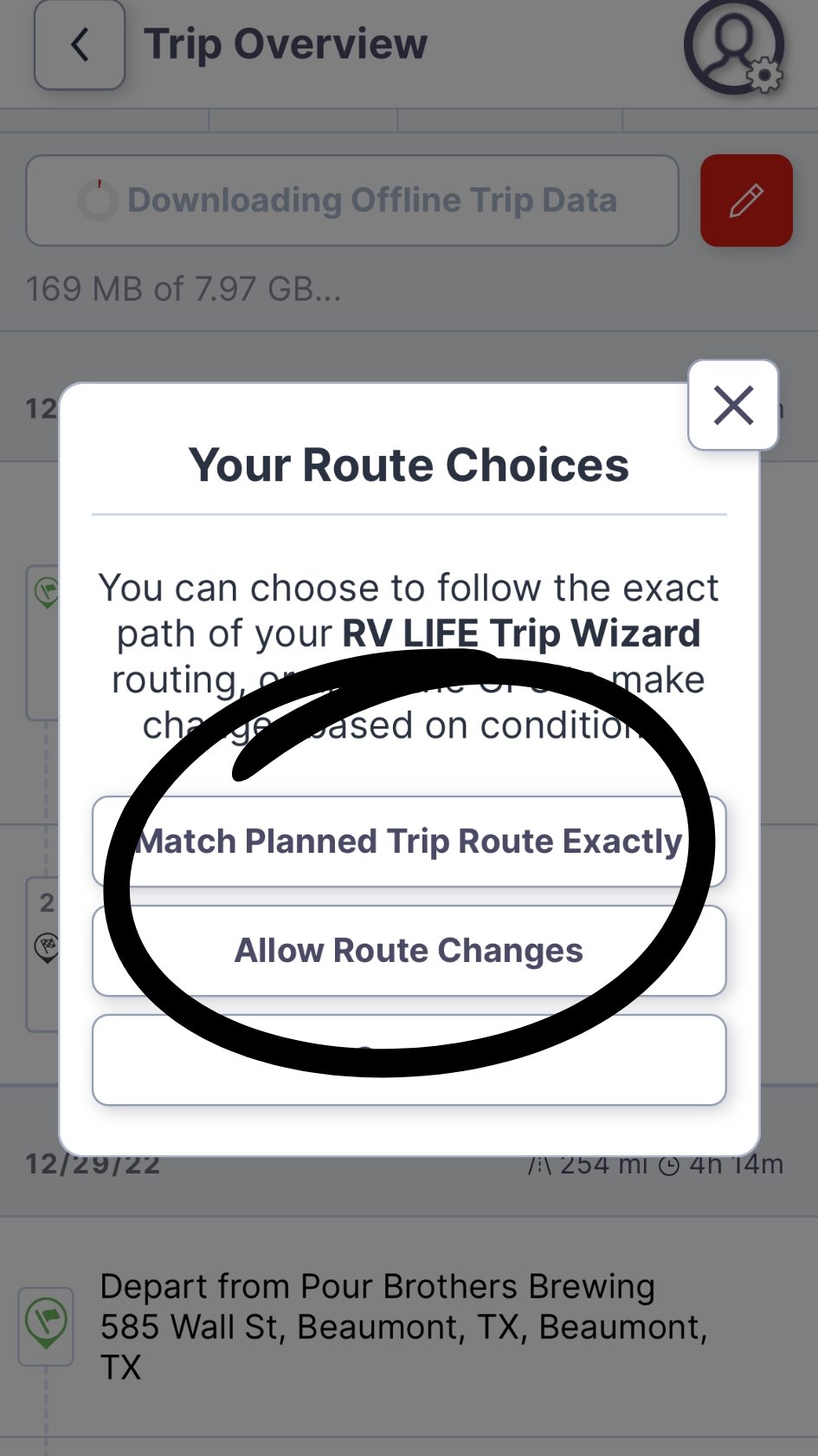 6. Choose Routing Option
