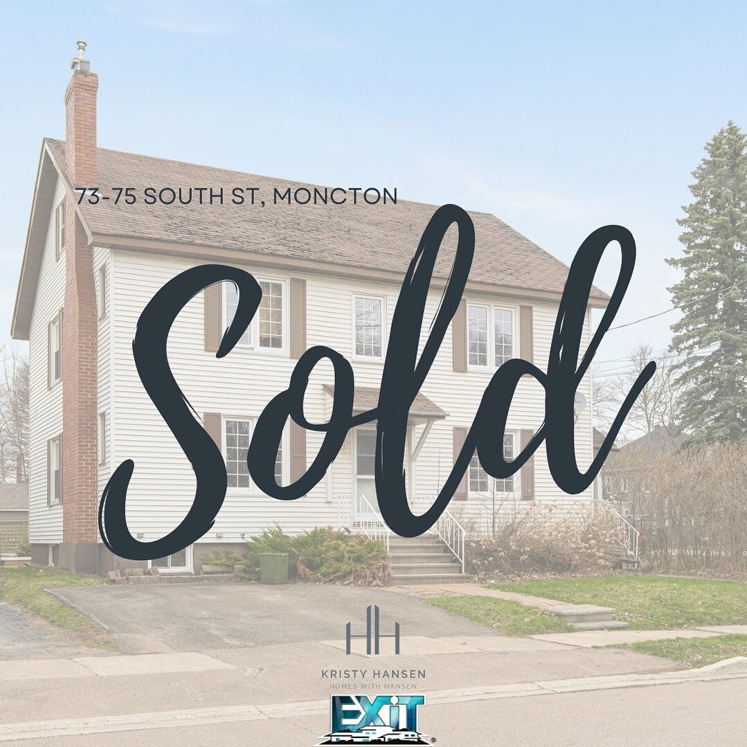 73-75 South St is officially off the market 🔥 Congratulations to our vendors on this one! 👏 Thank you @doiron.mike for representing the buyer. 🙏 
.
.
#homeswithhansen #sellthishouse #nbrealestate #canadarealestate #monctonrealtor