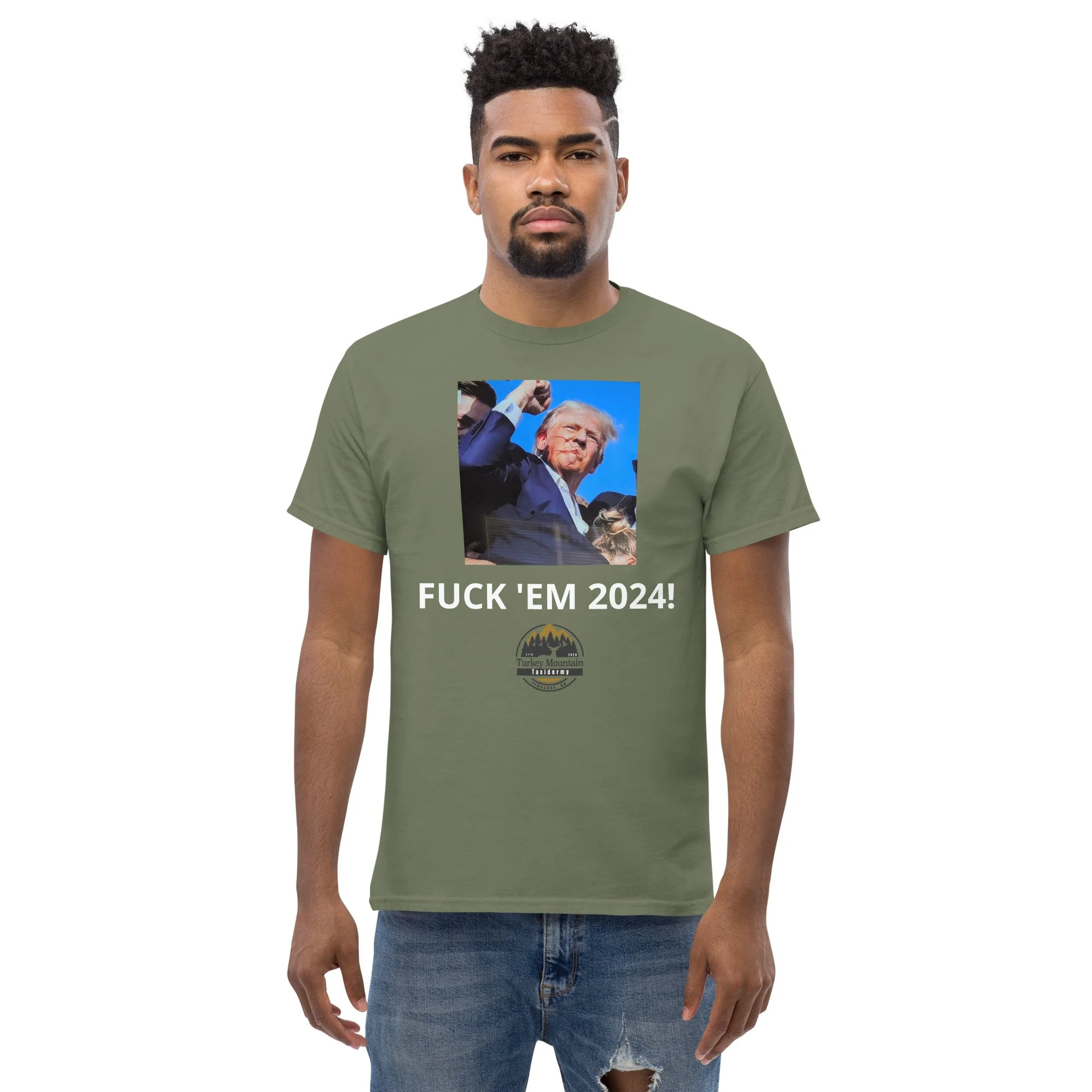 unisex-classic-tee-military-green-front-66930b0a604c8.jpg