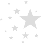 Black background with multiple white stars of varying sizes.