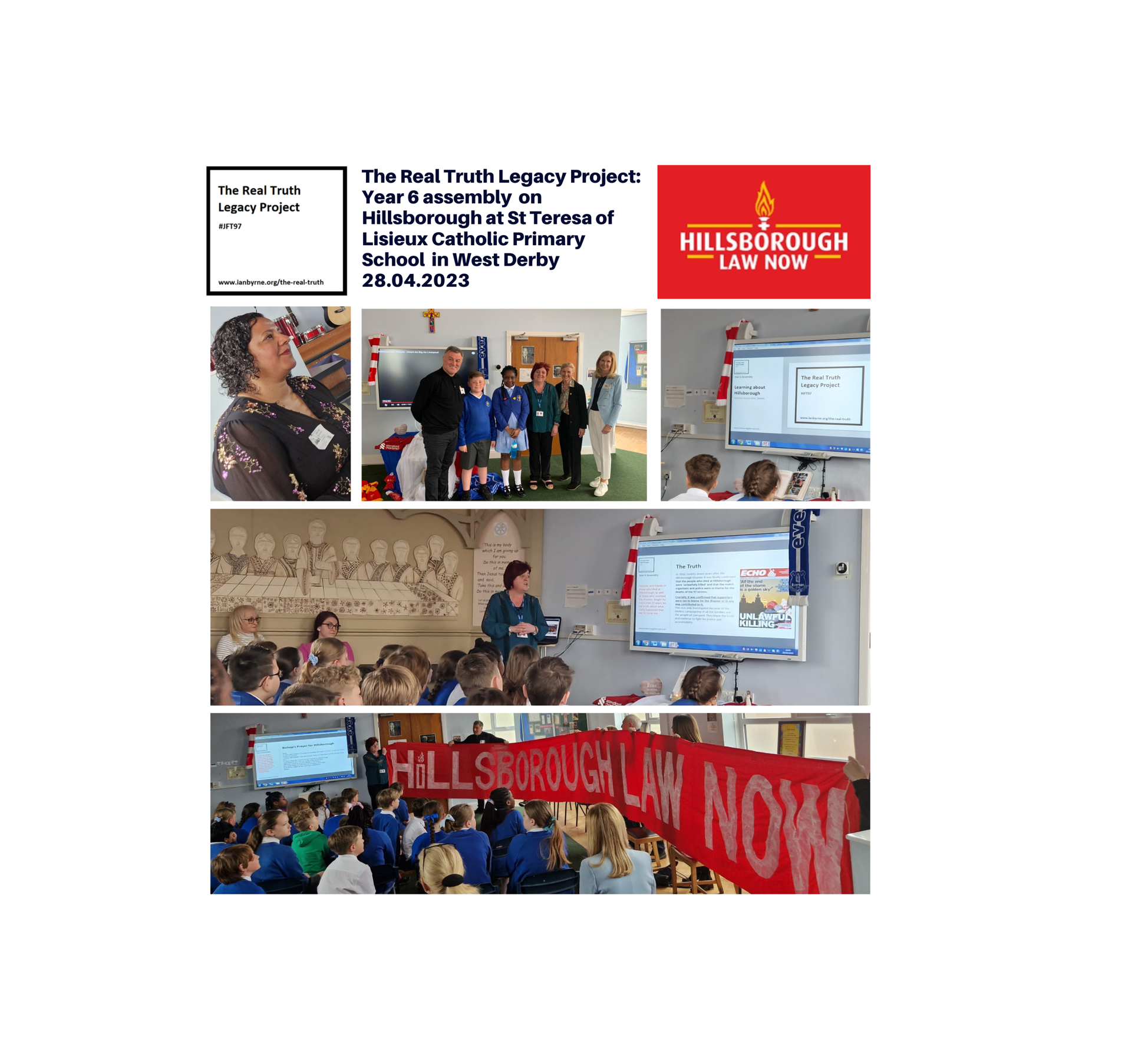 Real Truth Legacy Project: Assembly on Hillsborough at local school