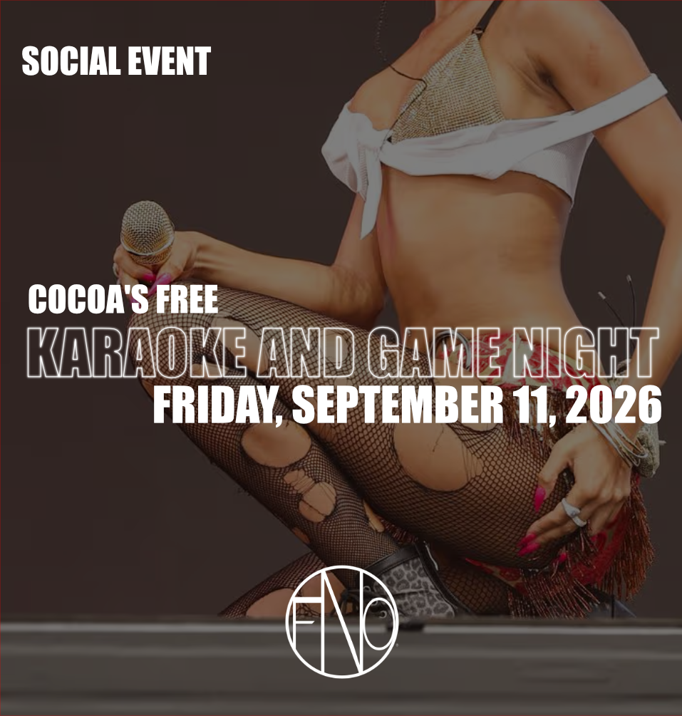 September 11, 2026 | Cocoa's Free Karaoke and Game Night