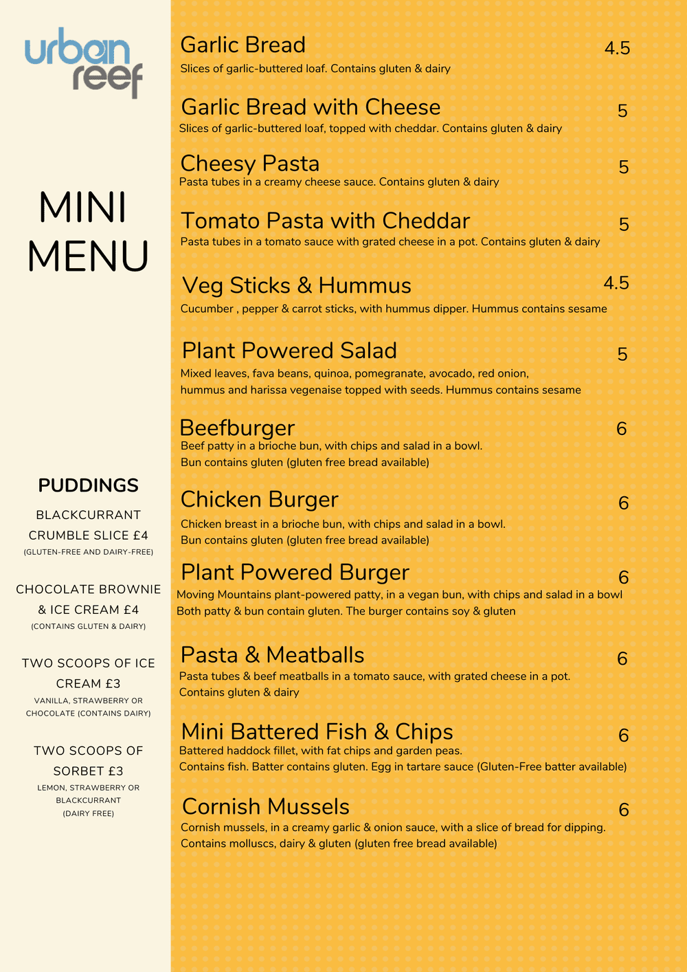 Tutustu 95+ imagen urban pasta menu abzlocal fi