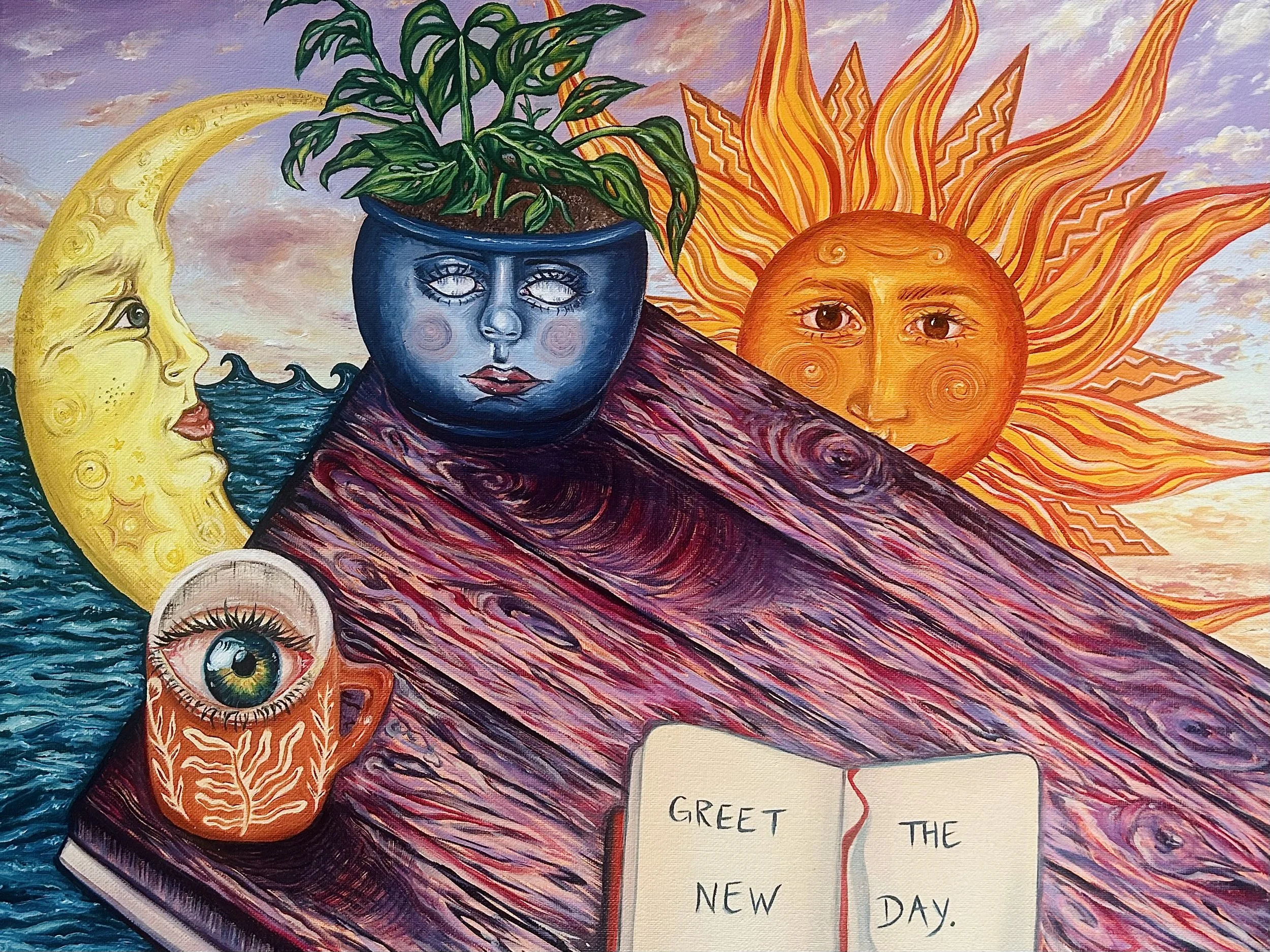 Greet the New Day Print