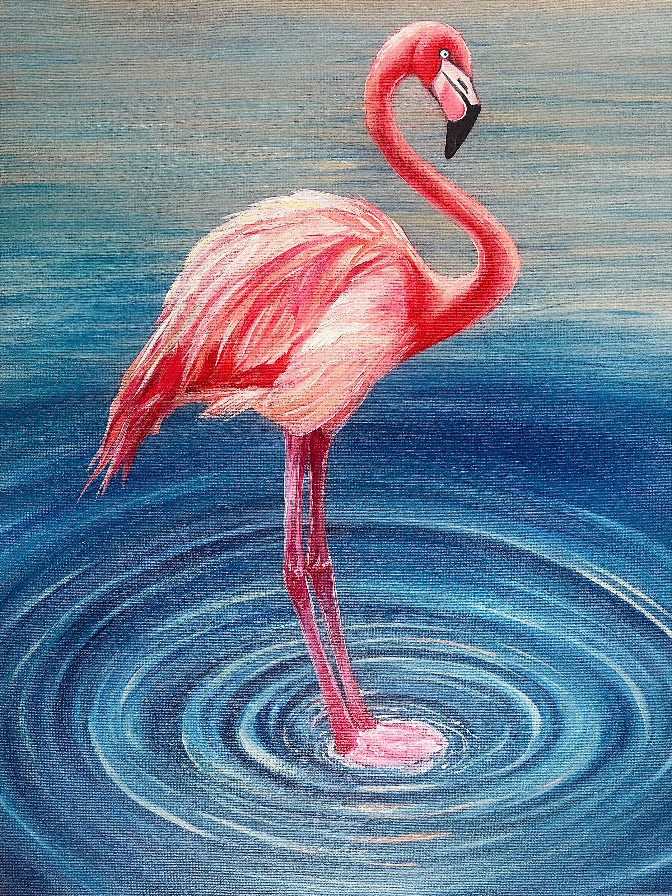 Flamingo print