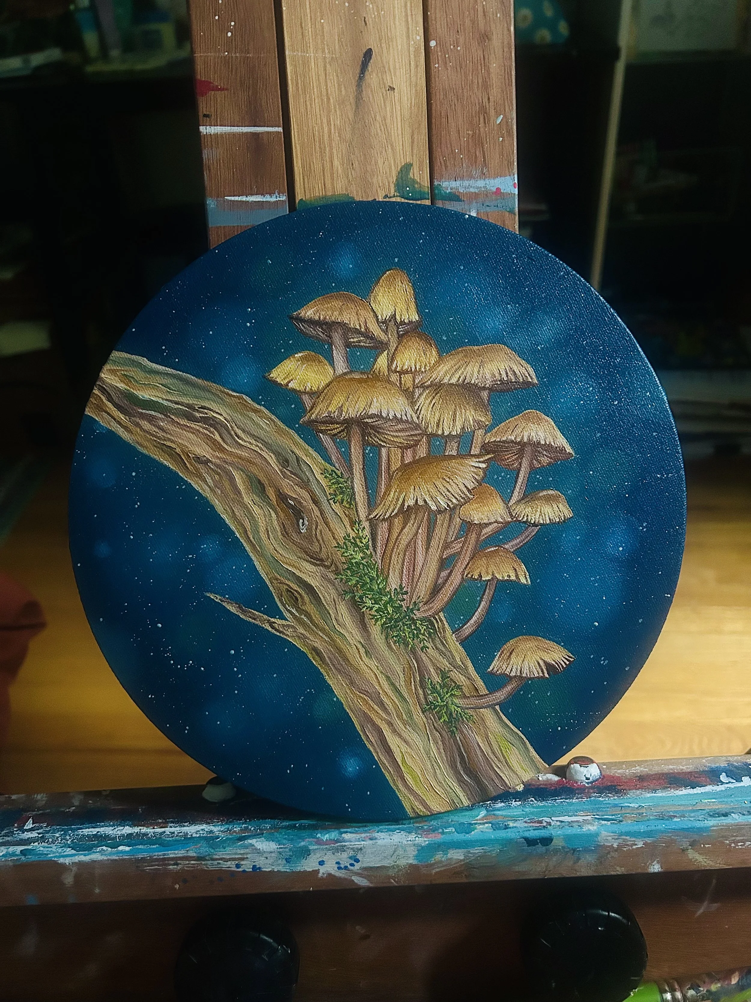 Mushrooms painting