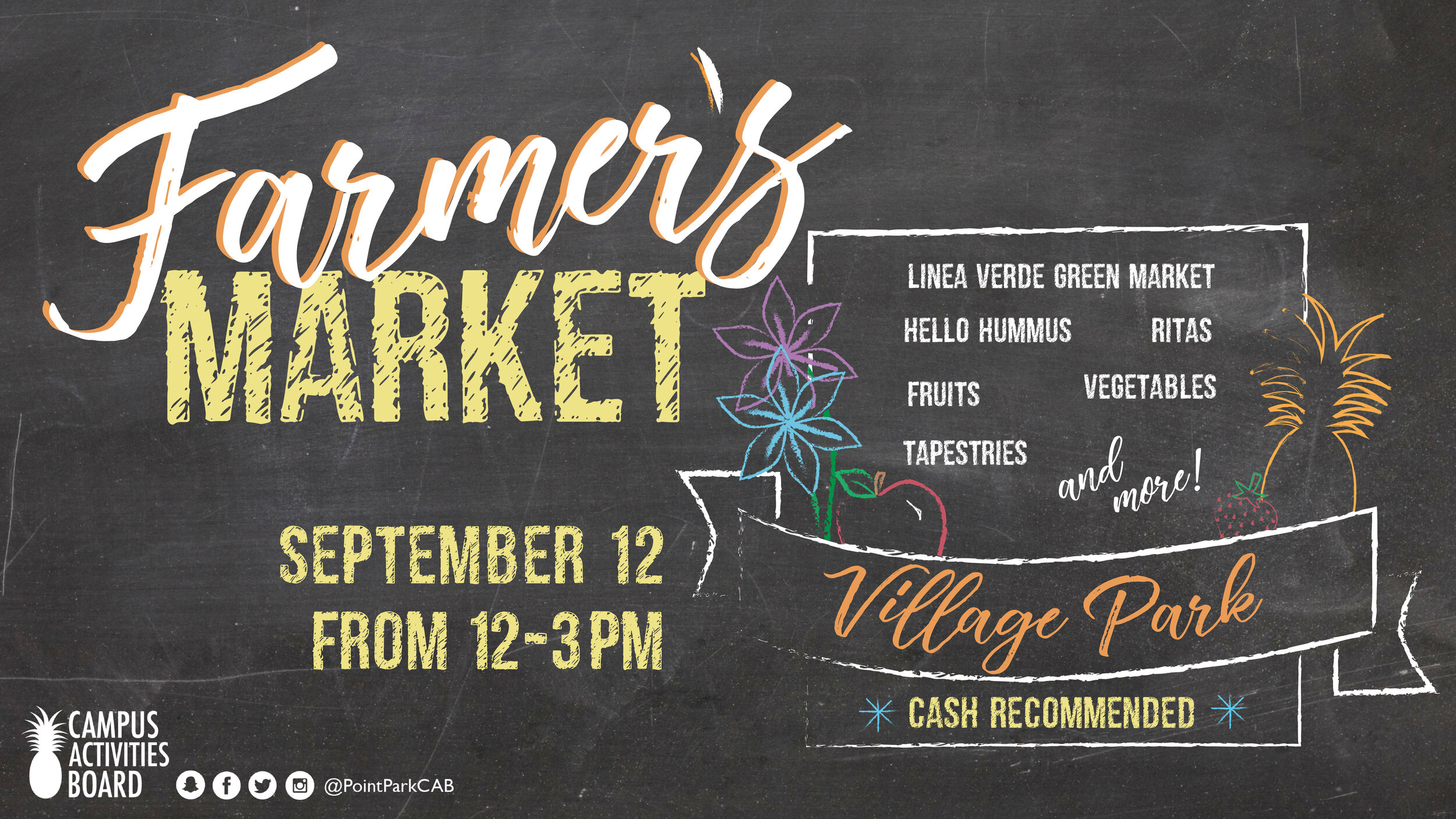 Fall Farmer's Market, CES Digital Signage