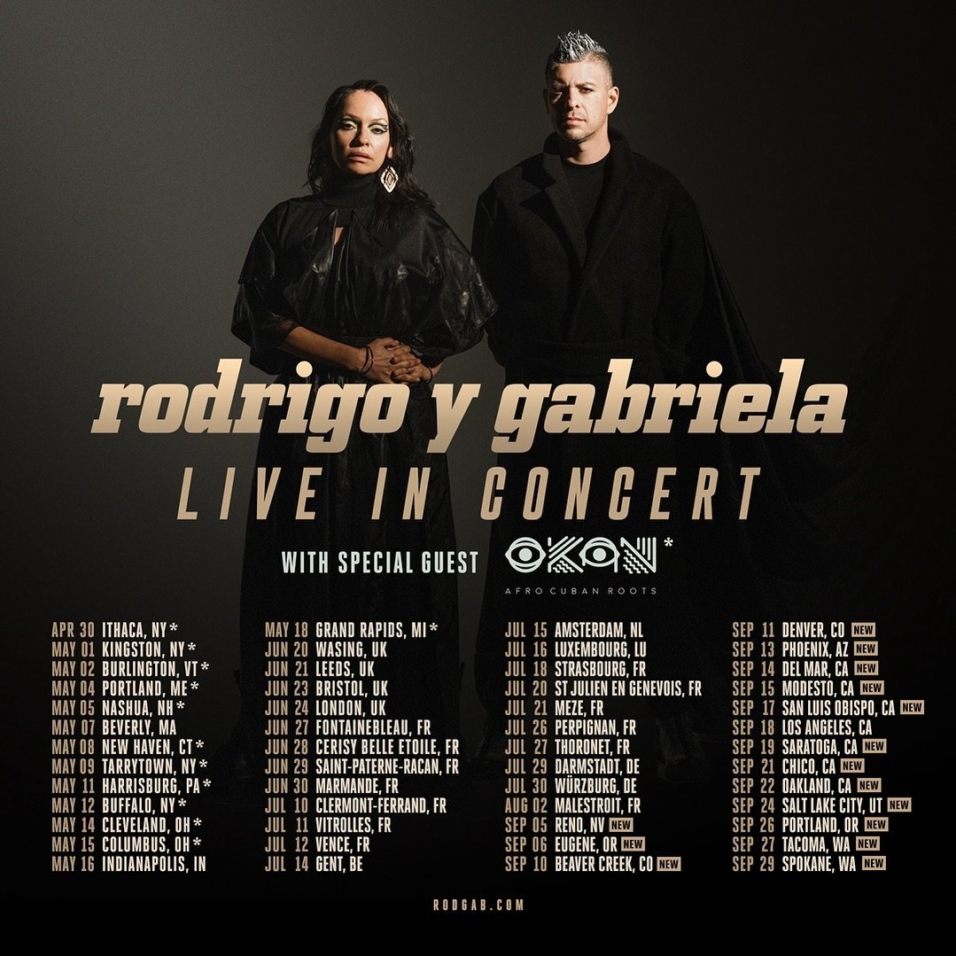 USA! Just like we promised... we&rsquo;ve added more dates this year in September! Artist presale starts tomorrow 10am local. Public on sale is Friday. What city will we see you at?! Tickets at rodgab.com -HQ