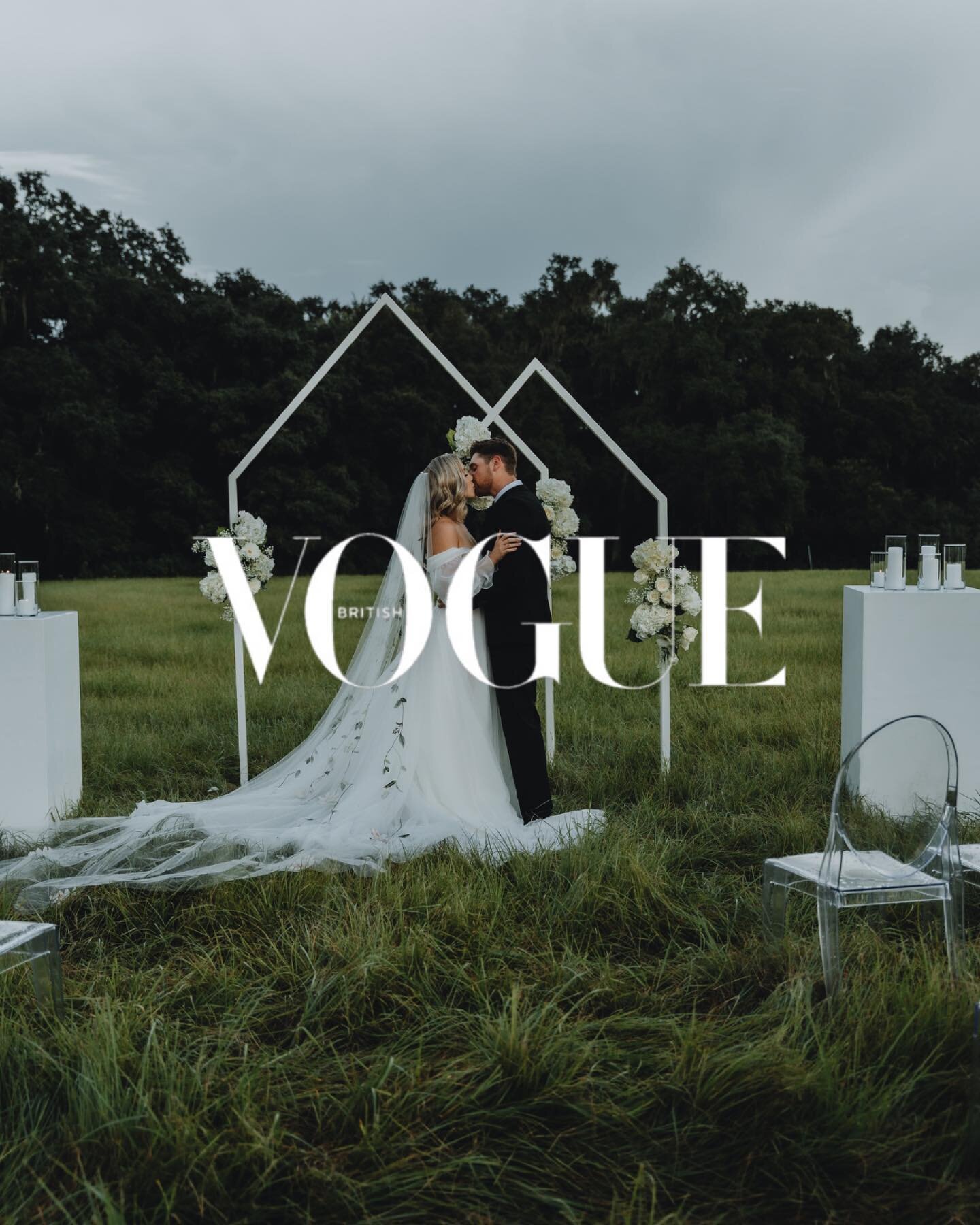 ✨Friends and family, I have exciting news that I have been waiting to share for 2 months!!✨

 I am so proud and honored to have been asked by @britishvogue to be showcased in their exclusive wedding campaign in April, May, and June of 2023!! I I was 