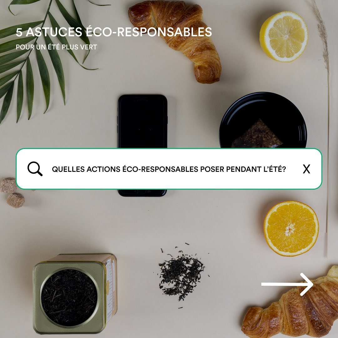 Jette un coup d&rsquo;oeil ci-dessus 👀

Nous t&rsquo;avons pr&eacute;par&eacute; une liste d&rsquo;actions tr&egrave;s simples que tu peux poser pendant l&rsquo;&eacute;t&eacute; pour &ecirc;tre plus &eacute;co-responsable 🌱☀️

Laisse-nous savoir q