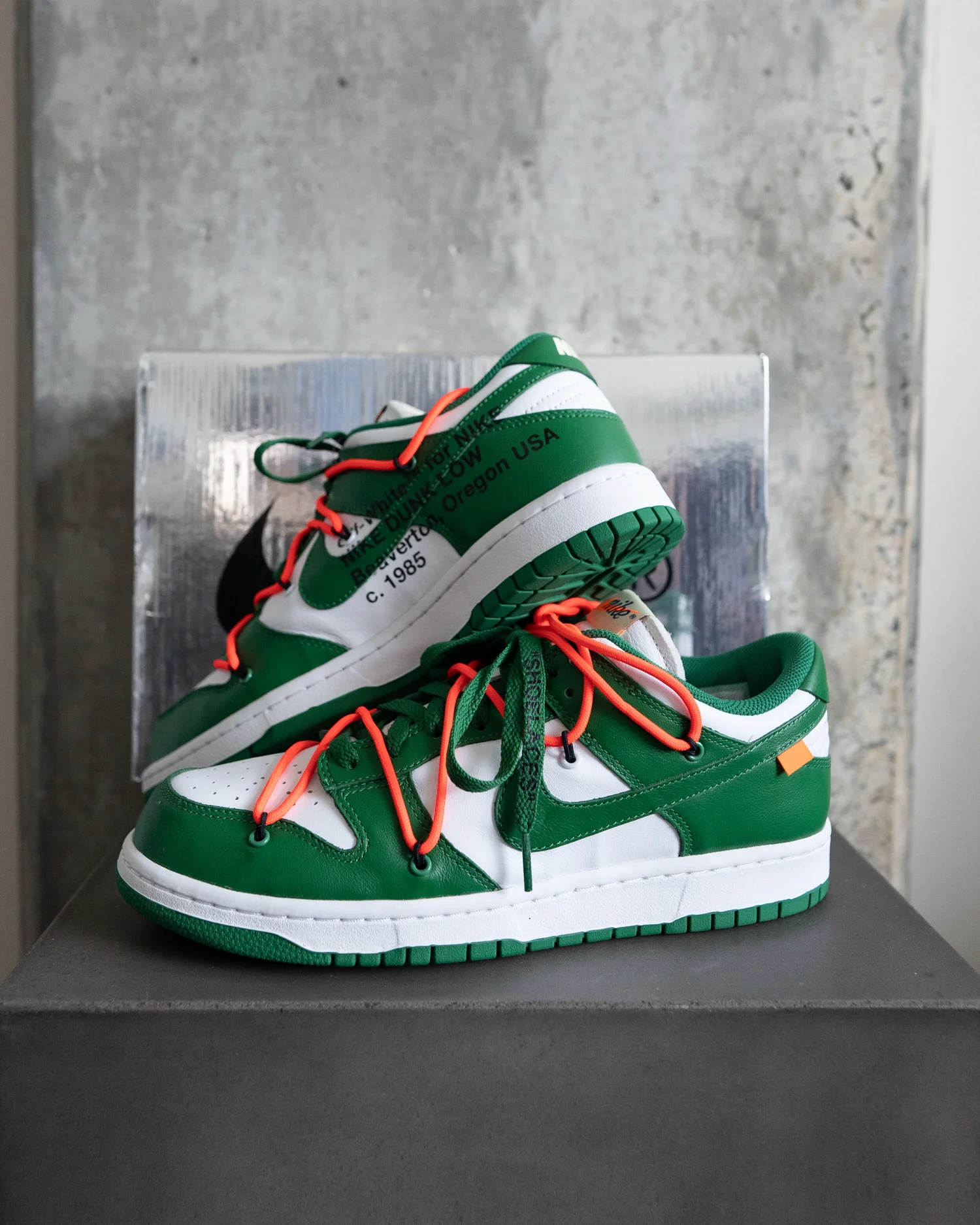 Nike Dunk Low Off-White Pine Green - Size 9.5 — SneaksEA